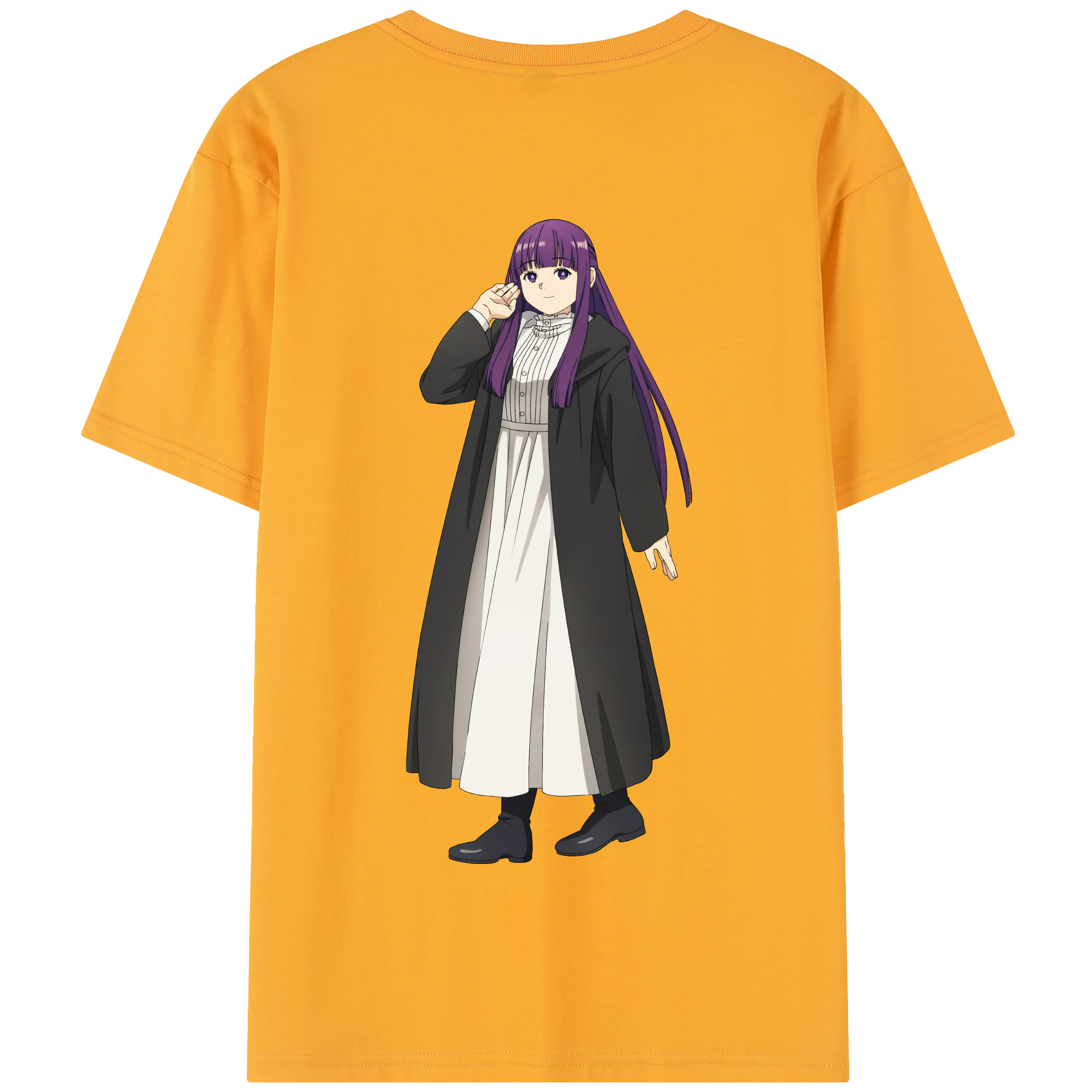 （画像用） 葬送のフリーレン Frieren 綿100％半袖Tシャツ（背面プリント）