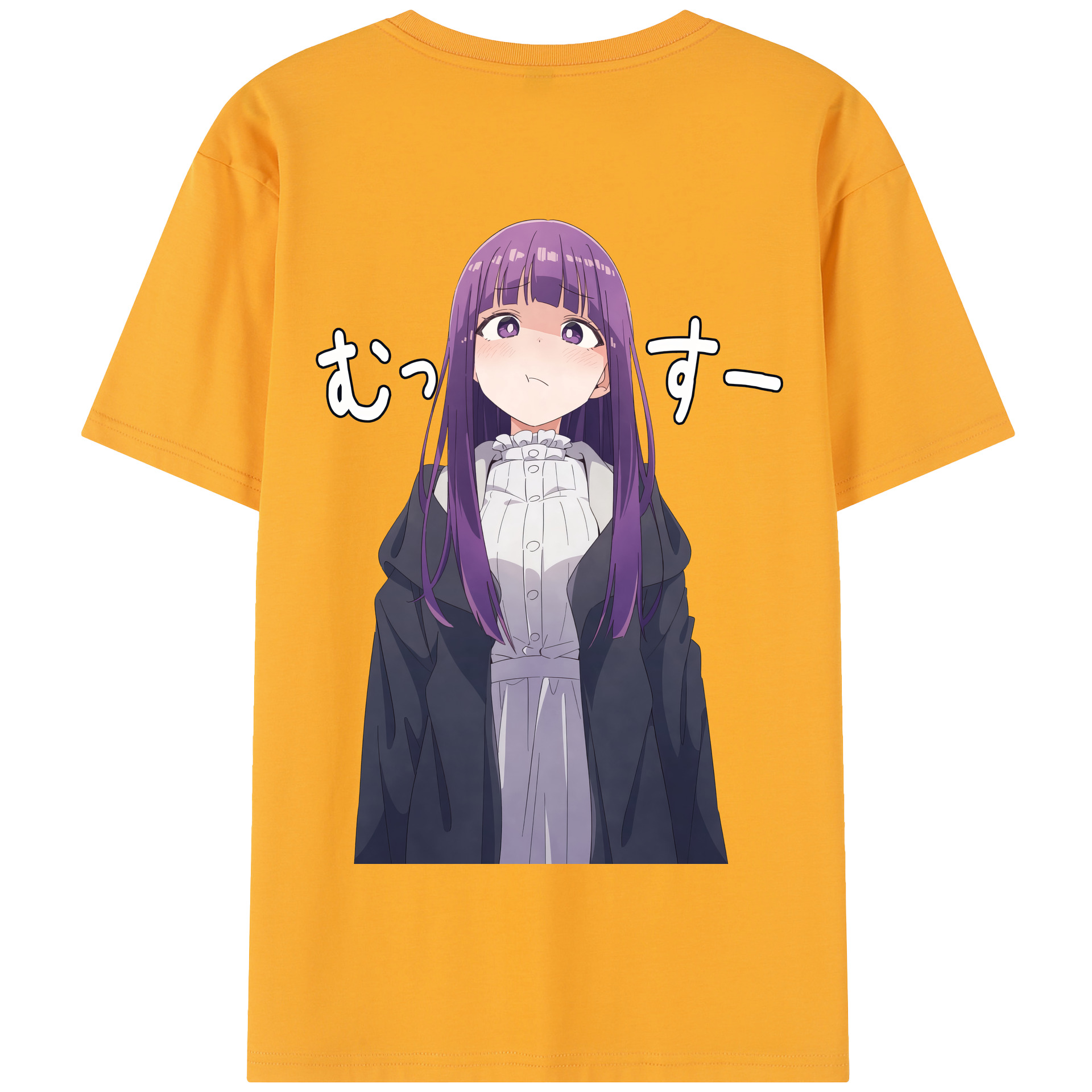（画像用） 葬送のフリーレン Frieren 綿100％半袖Tシャツ（背面プリント）