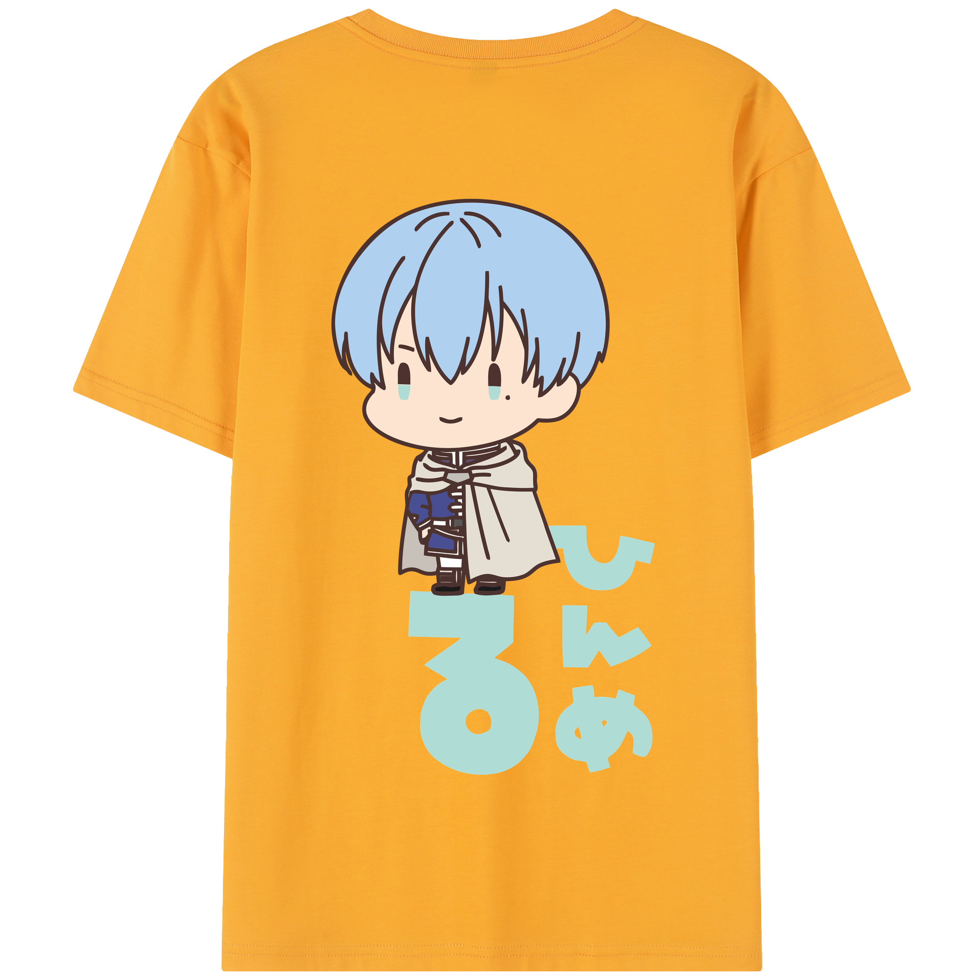 （画像用） 葬送のフリーレン Frieren 綿100％半袖Tシャツ（背面プリント）