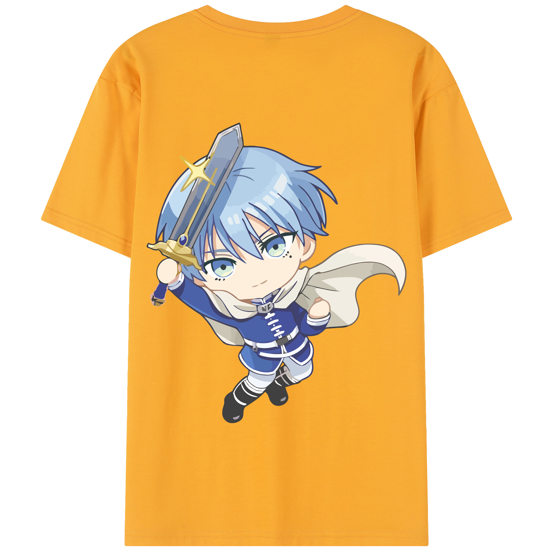 （画像用） 葬送のフリーレン Frieren 綿100％半袖Tシャツ（背面プリント）