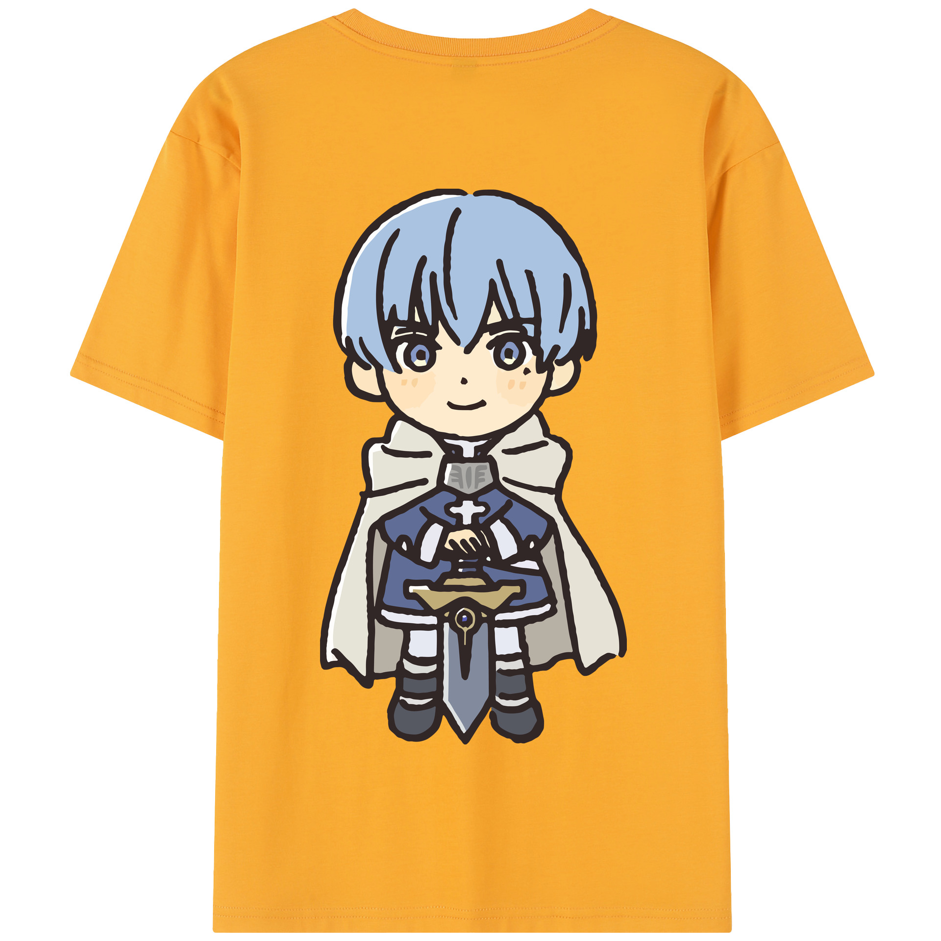 （画像用） 葬送のフリーレン Frieren 綿100％半袖Tシャツ（背面プリント）