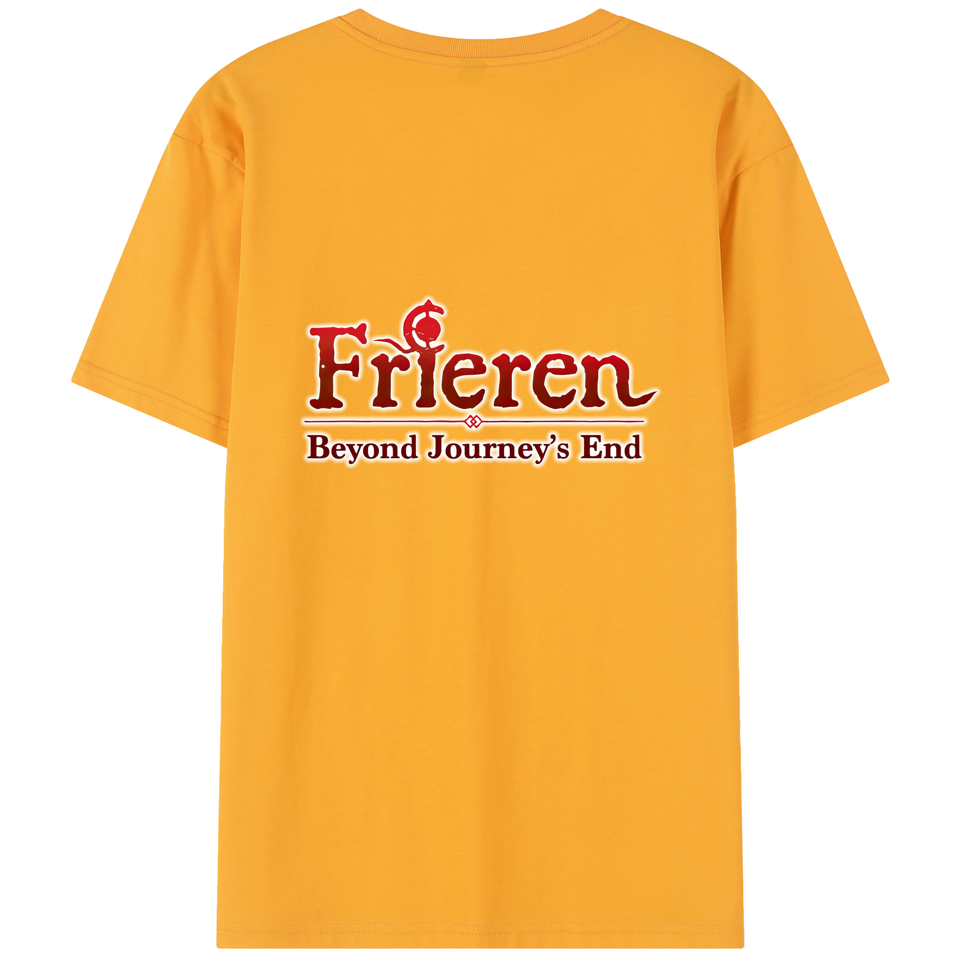 （画像用） 葬送のフリーレン Frieren 綿100％半袖Tシャツ（背面プリント）