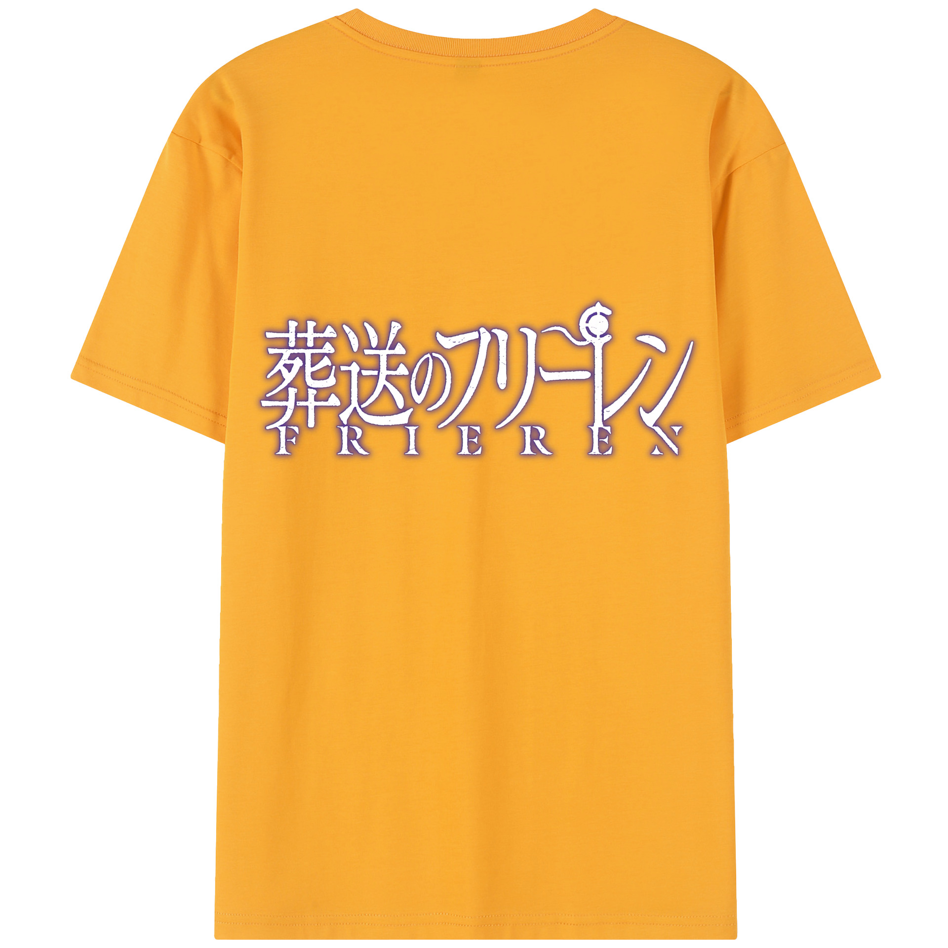 （画像用） 葬送のフリーレン Frieren 綿100％半袖Tシャツ（背面プリント）