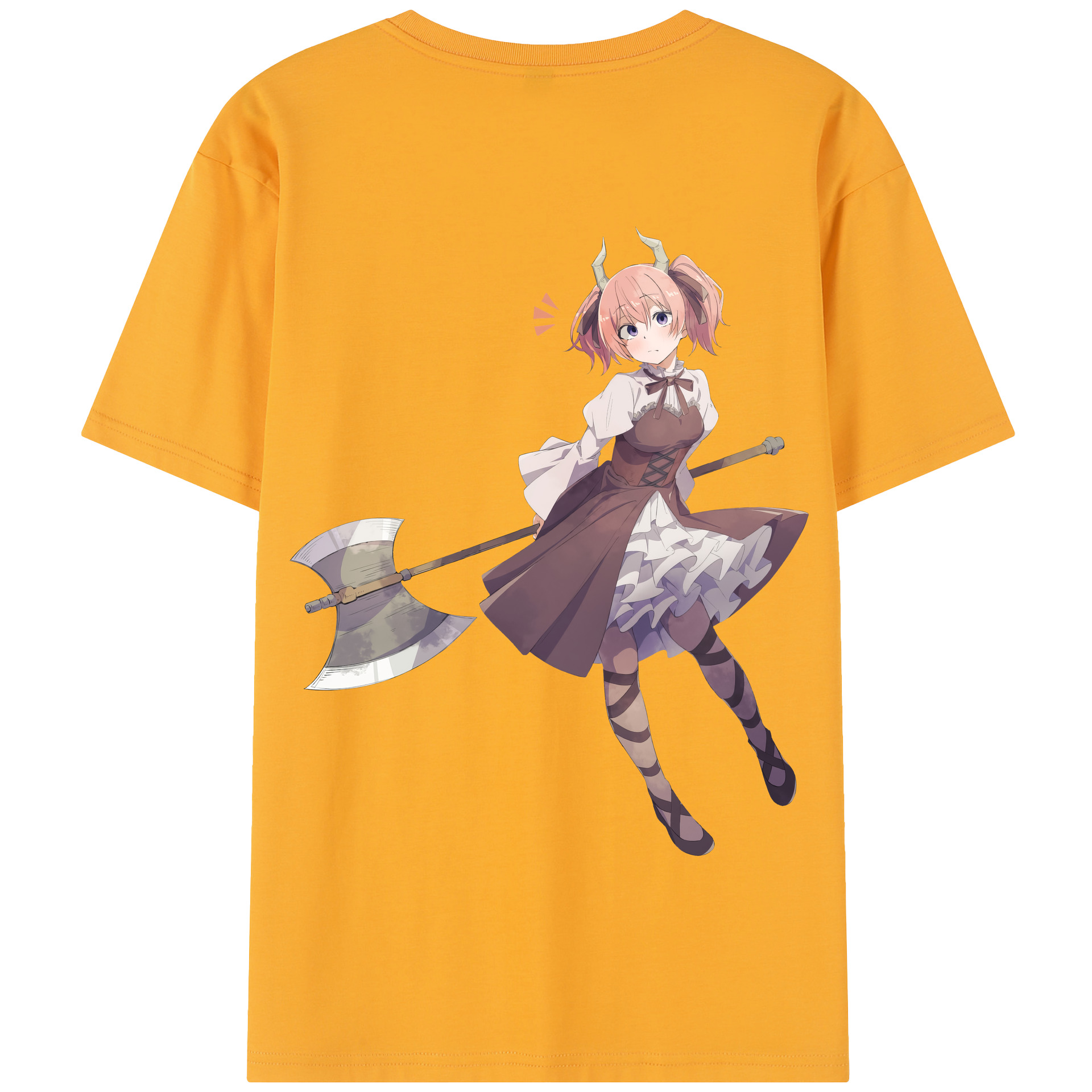 （画像用） 葬送のフリーレン Frieren 綿100％半袖Tシャツ（背面プリント）