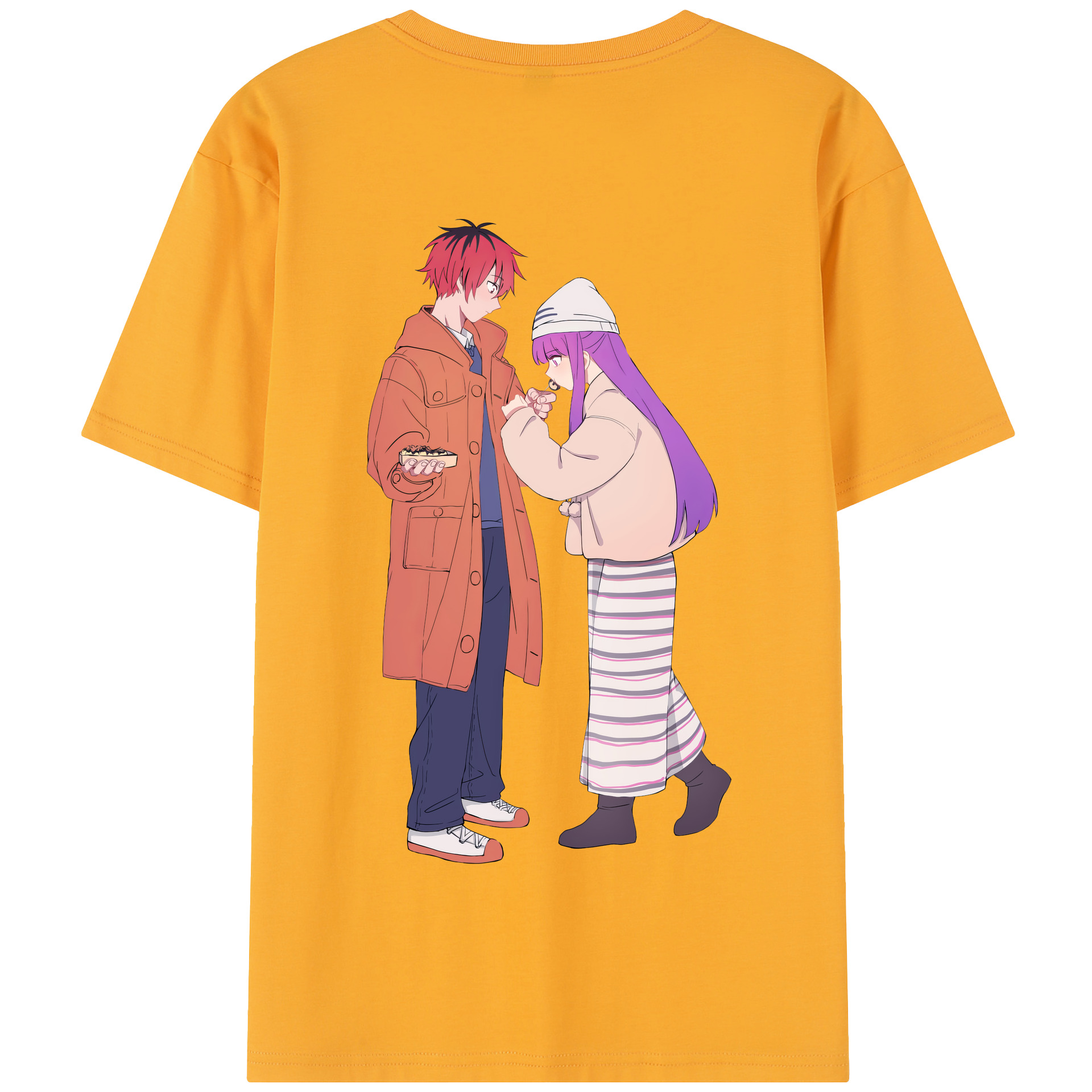 （画像用） 葬送のフリーレン Frieren 綿100％半袖Tシャツ（背面プリント）