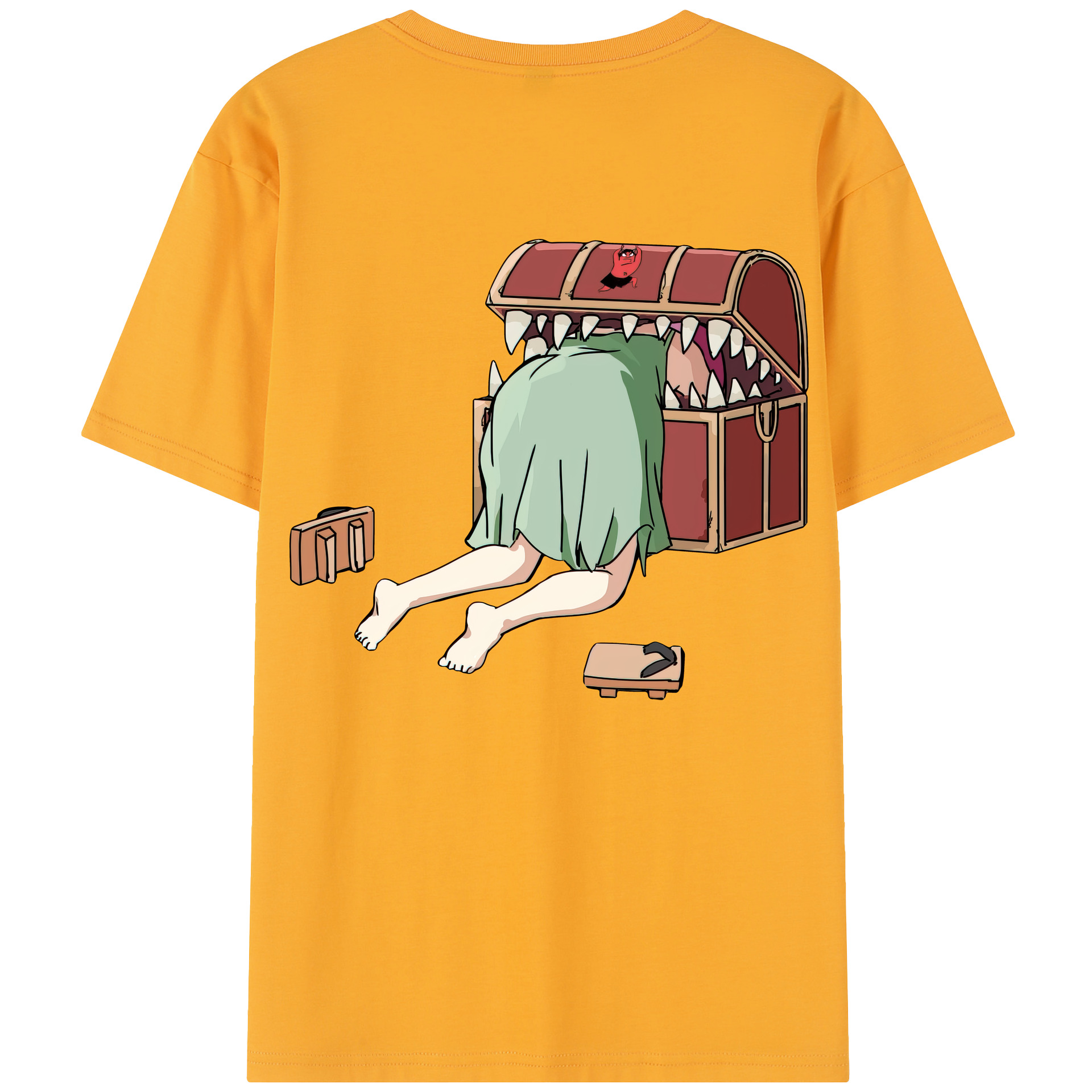 （画像用） 葬送のフリーレン Frieren 綿100％半袖Tシャツ（背面プリント）