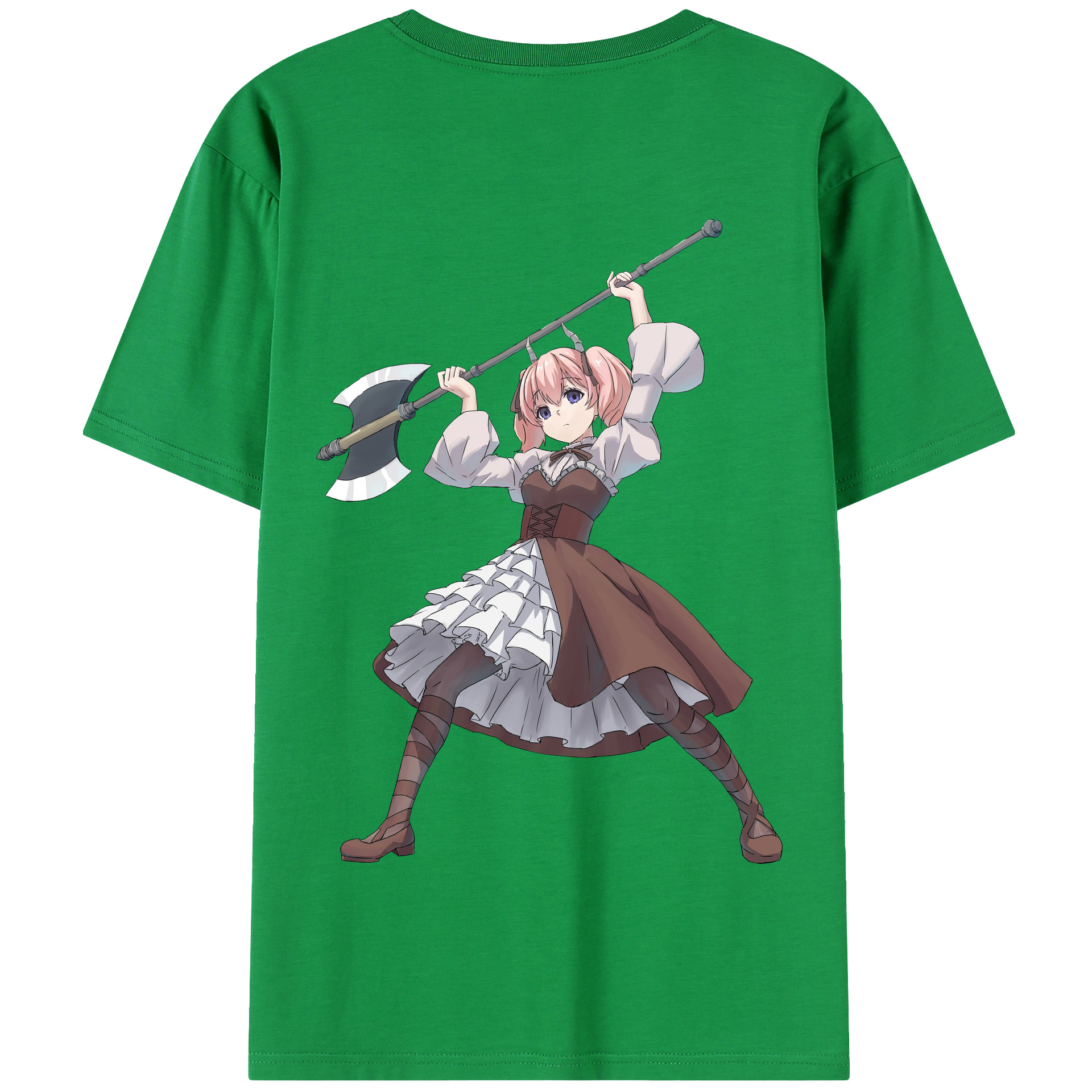 （画像用） 葬送のフリーレン Frieren 綿100％半袖Tシャツ（背面プリント）