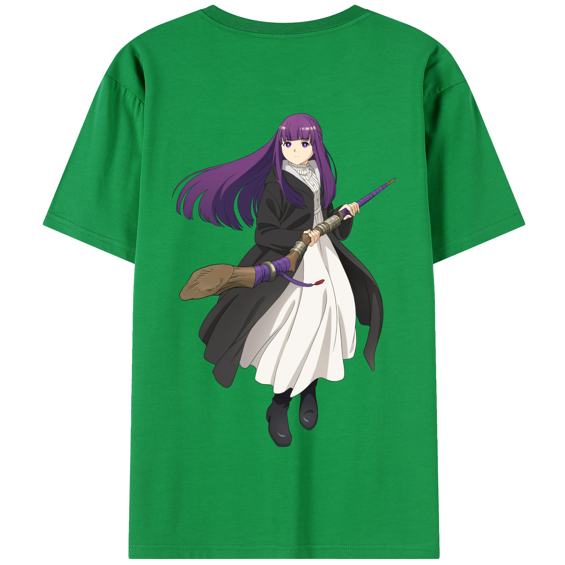 （画像用） 葬送のフリーレン Frieren 綿100％半袖Tシャツ（背面プリント）