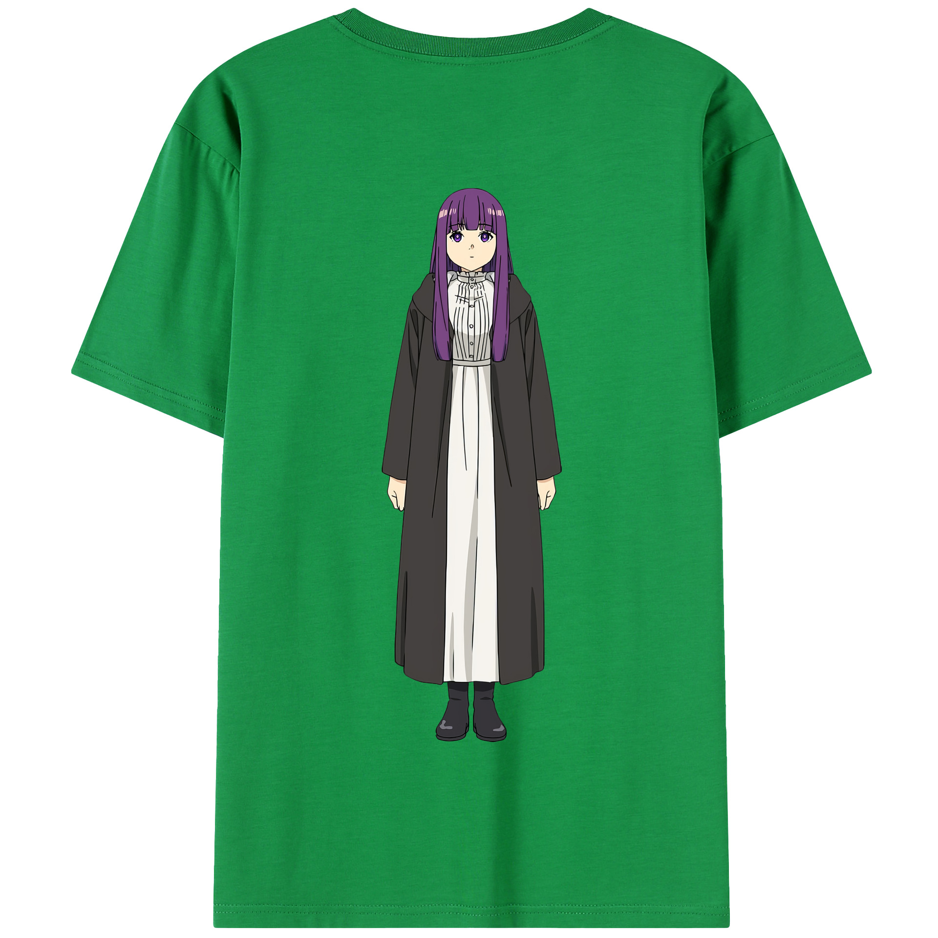 （画像用） 葬送のフリーレン Frieren 綿100％半袖Tシャツ（背面プリント）