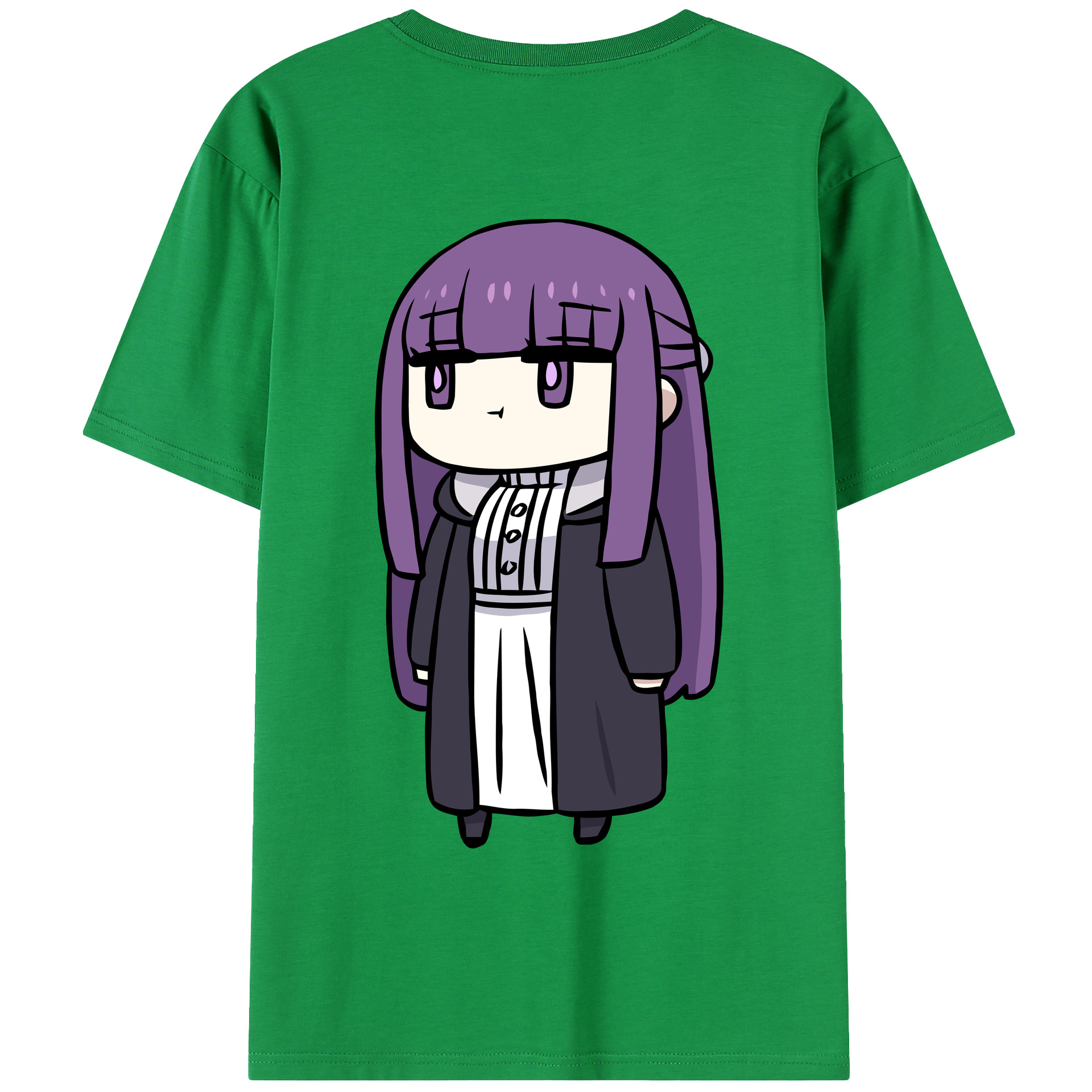 （画像用） 葬送のフリーレン Frieren 綿100％半袖Tシャツ（背面プリント）