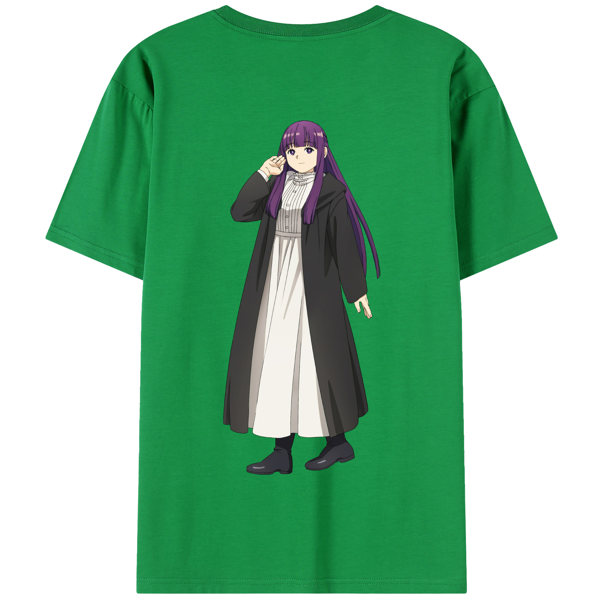 （画像用） 葬送のフリーレン Frieren 綿100％半袖Tシャツ（背面プリント）