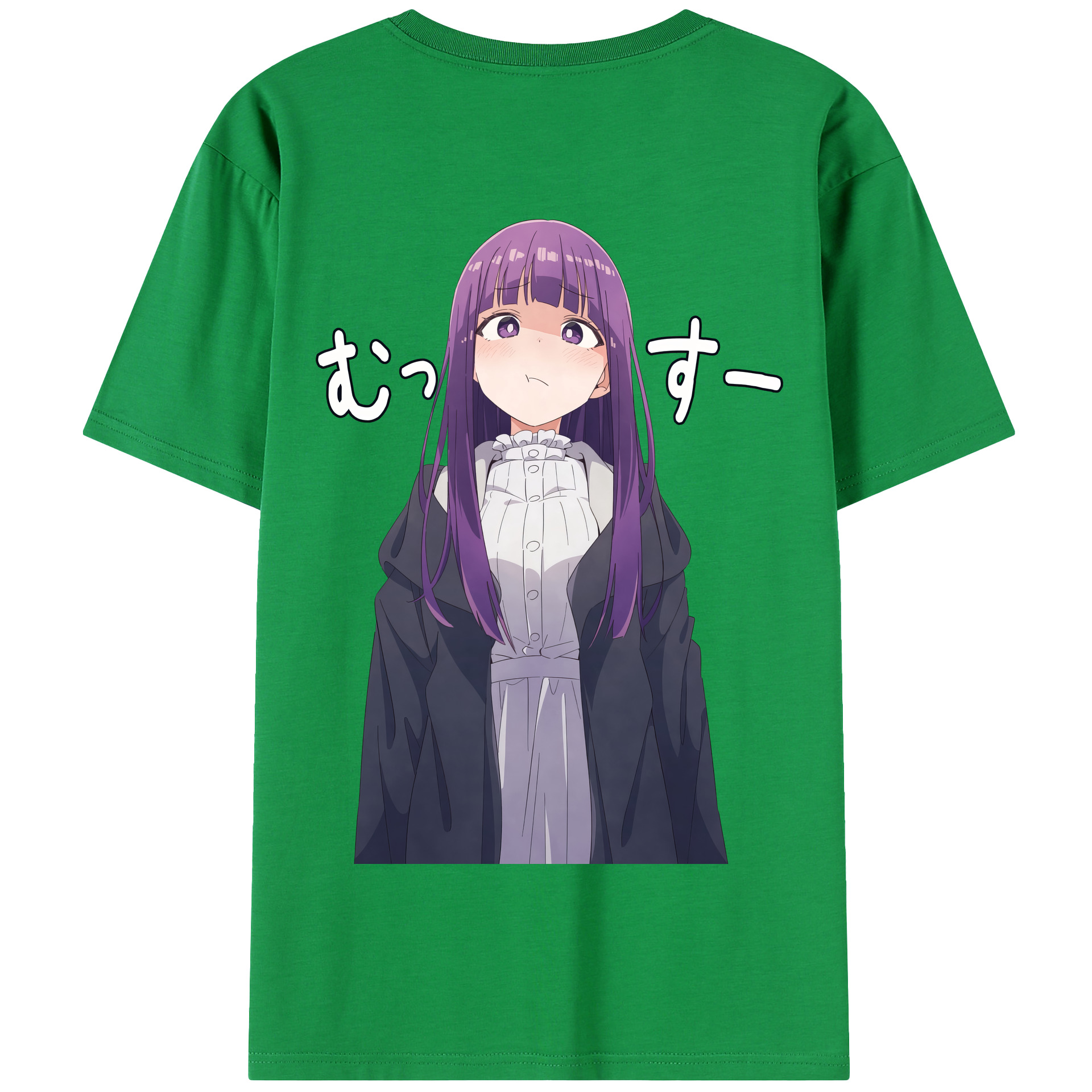 （画像用） 葬送のフリーレン Frieren 綿100％半袖Tシャツ（背面プリント）