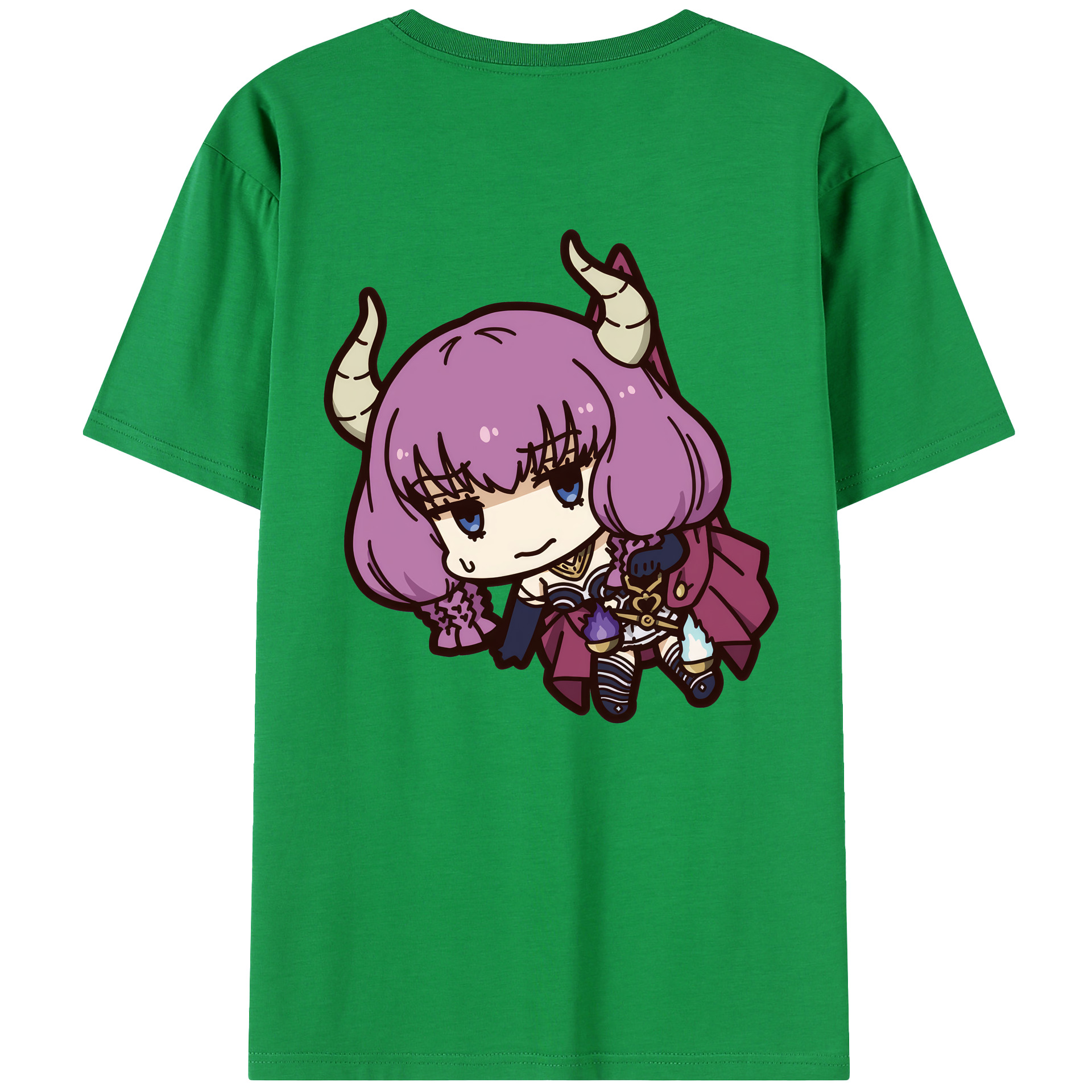 （画像用） 葬送のフリーレン Frieren 綿100％半袖Tシャツ（背面プリント）