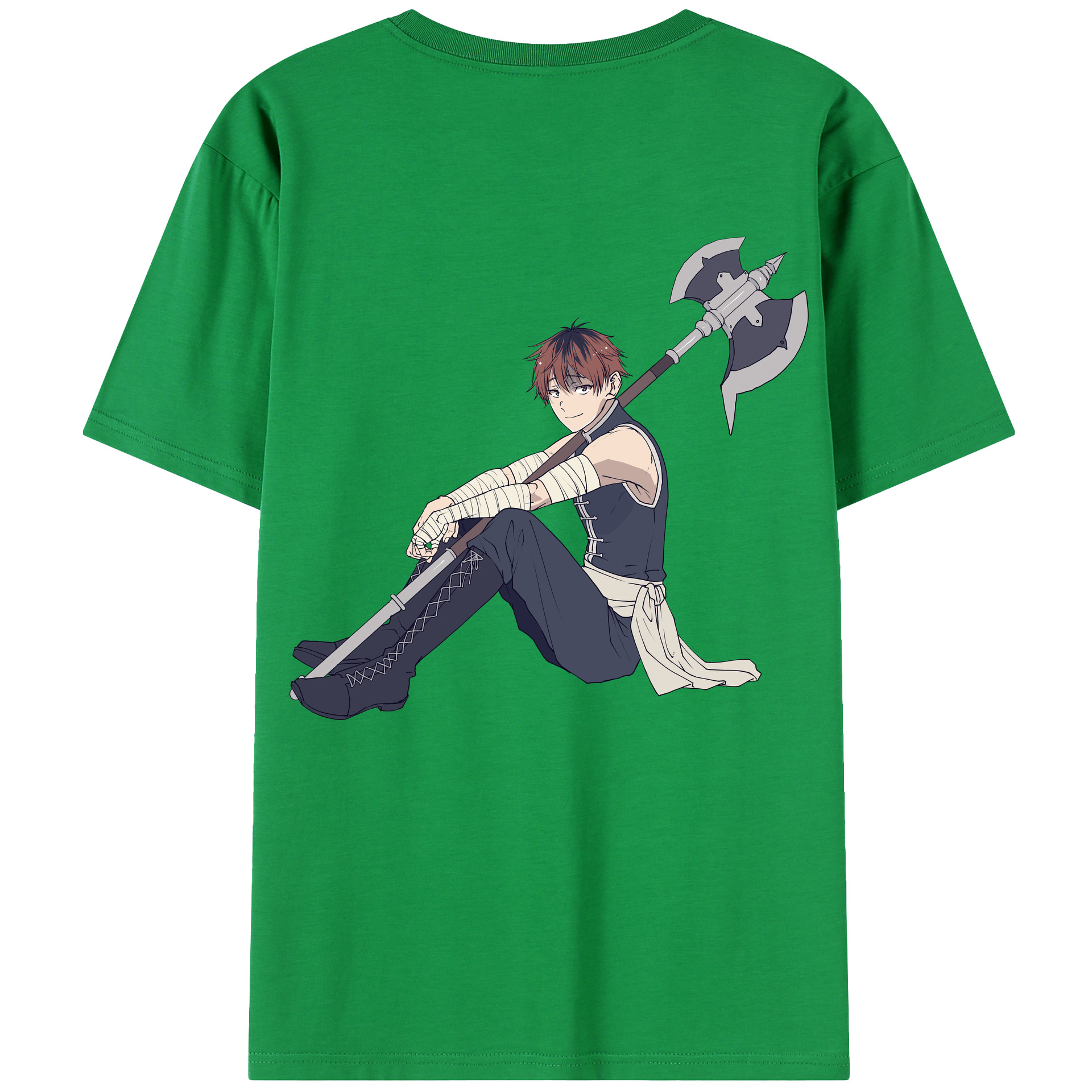 （画像用） 葬送のフリーレン Frieren 綿100％半袖Tシャツ（背面プリント）