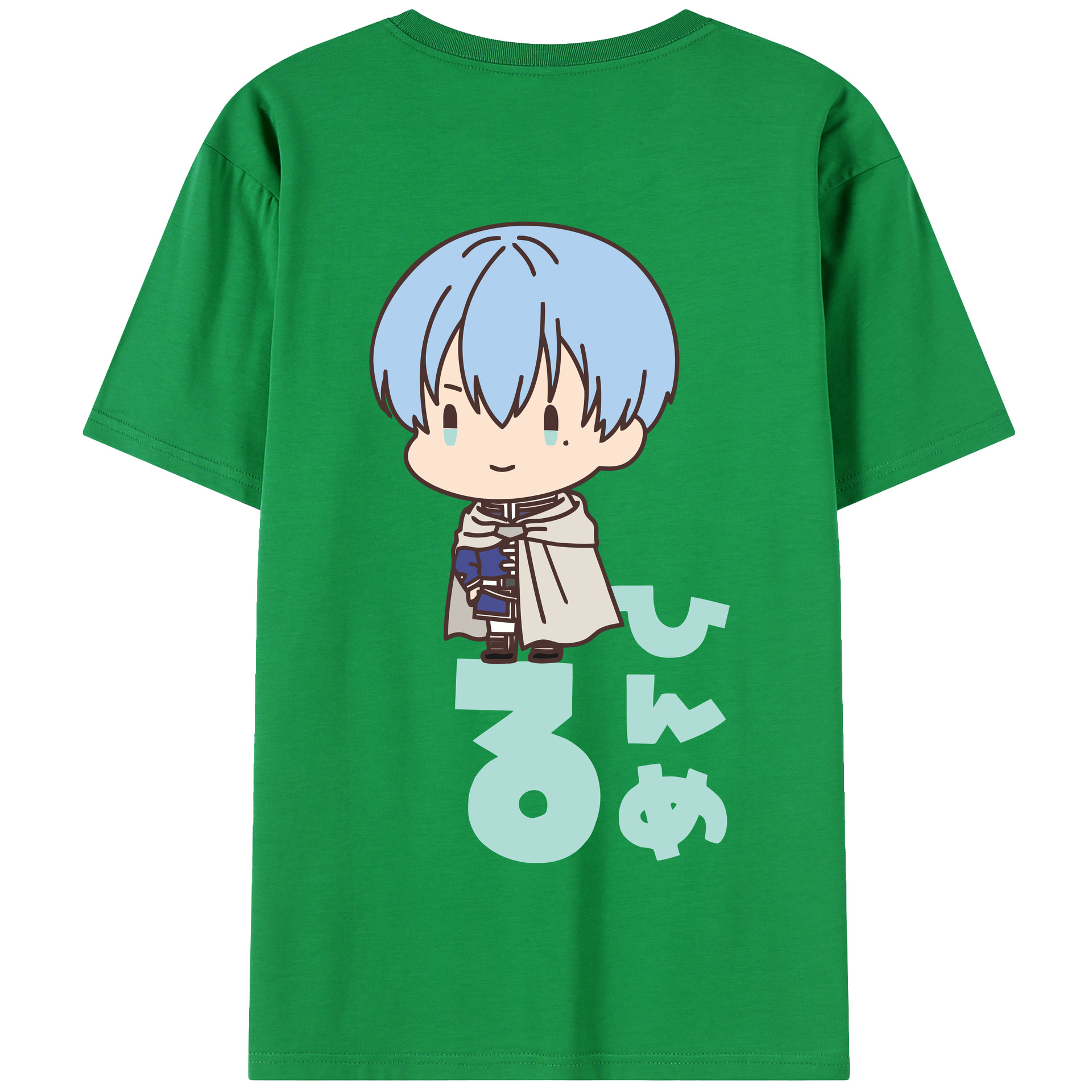 （画像用） 葬送のフリーレン Frieren 綿100％半袖Tシャツ（背面プリント）
