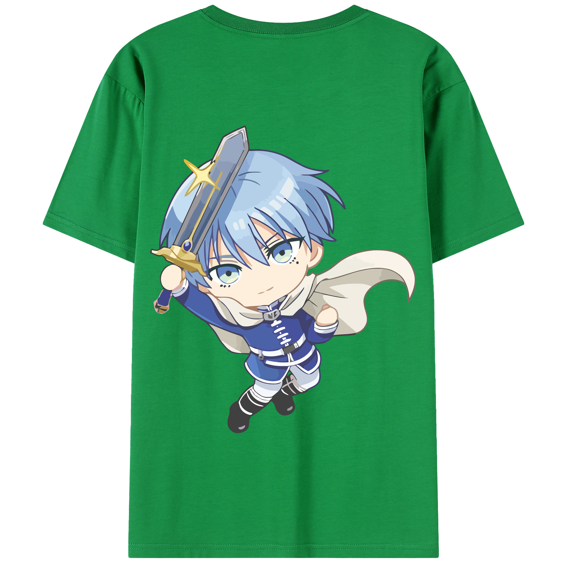 （画像用） 葬送のフリーレン Frieren 綿100％半袖Tシャツ（背面プリント）
