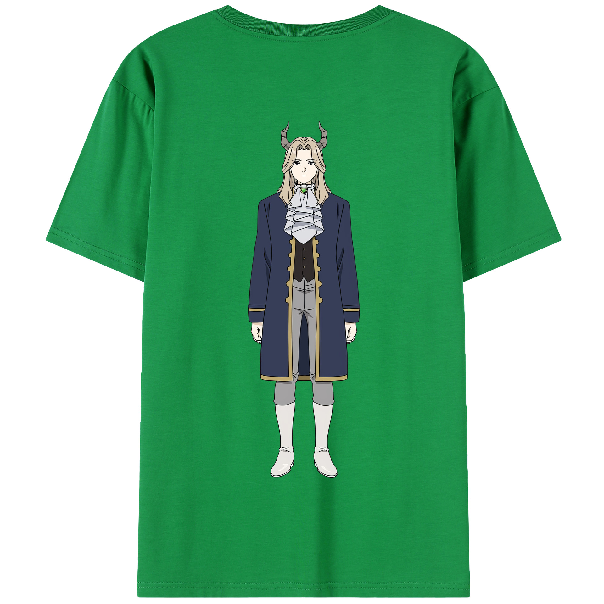 （画像用） 葬送のフリーレン Frieren 綿100％半袖Tシャツ（背面プリント）