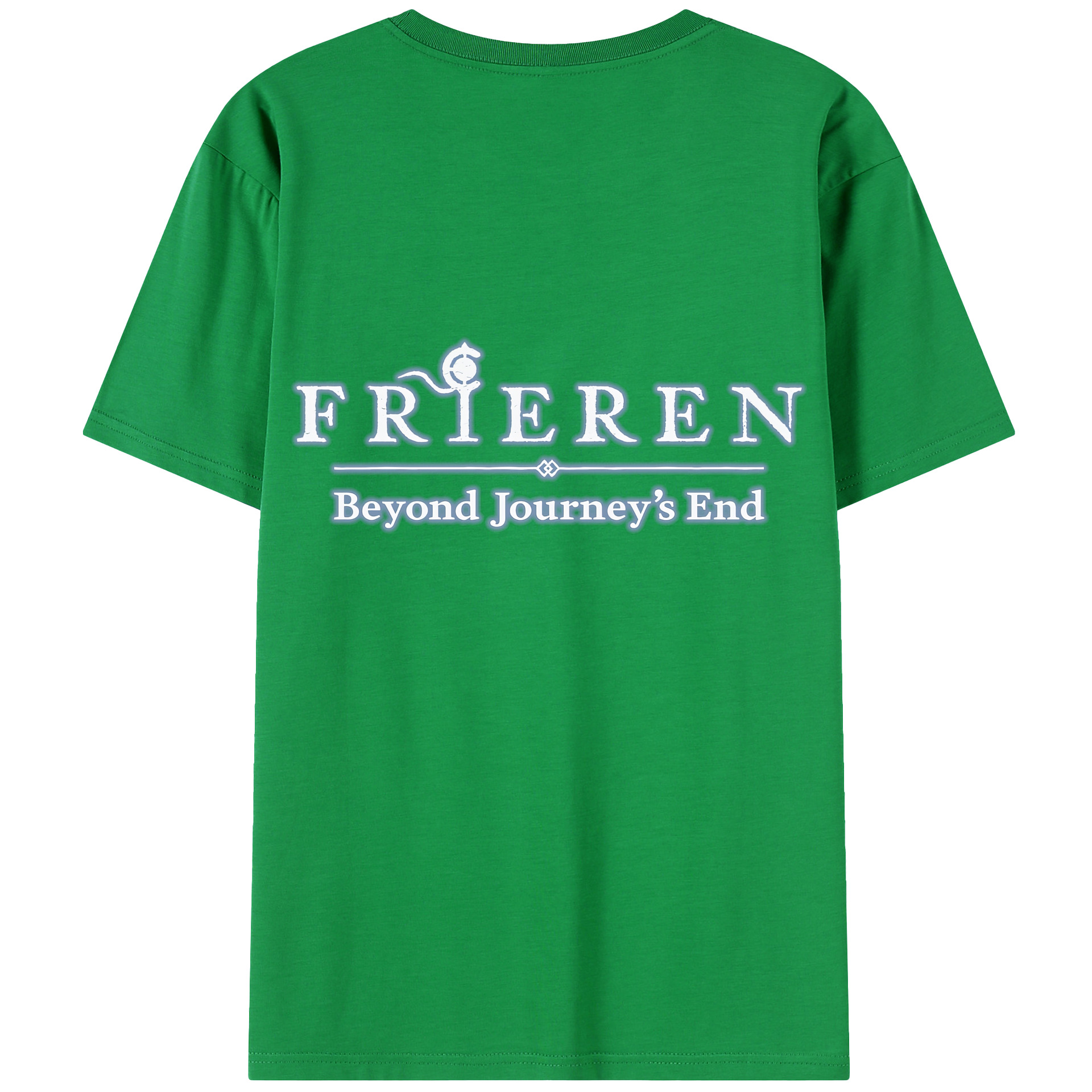 （画像用） 葬送のフリーレン Frieren 綿100％半袖Tシャツ（背面プリント）