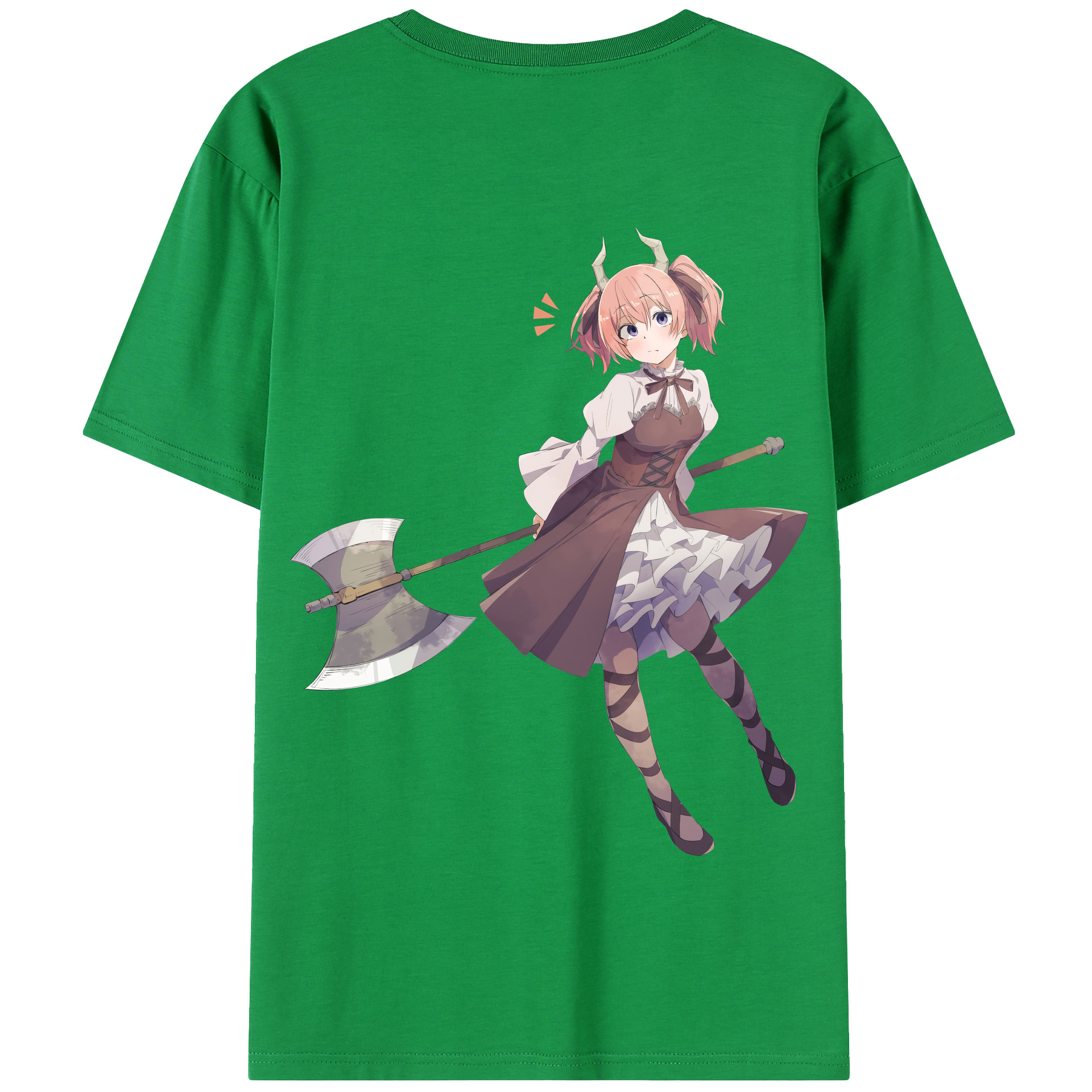 （画像用） 葬送のフリーレン Frieren 綿100％半袖Tシャツ（背面プリント）