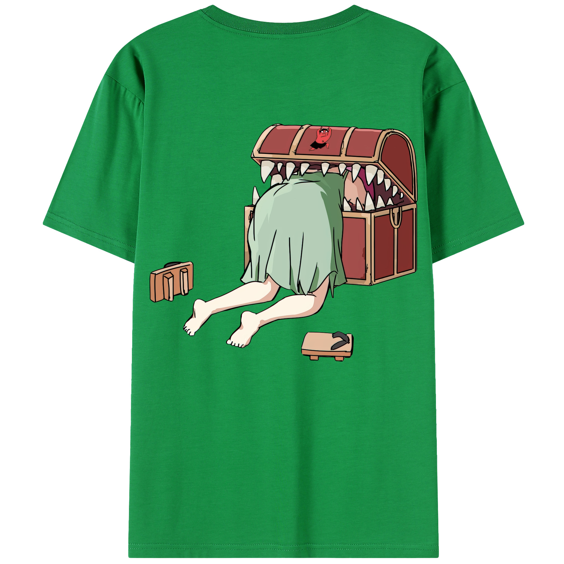 （画像用） 葬送のフリーレン Frieren 綿100％半袖Tシャツ（背面プリント）