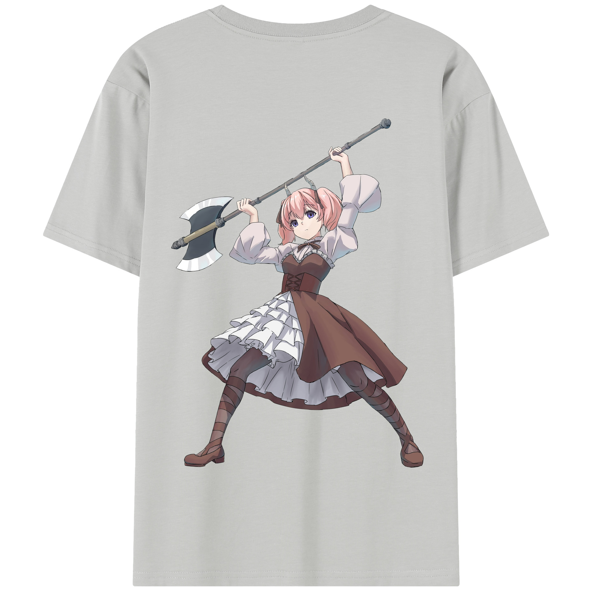 （画像用） 葬送のフリーレン Frieren 綿100％半袖Tシャツ（背面プリント）