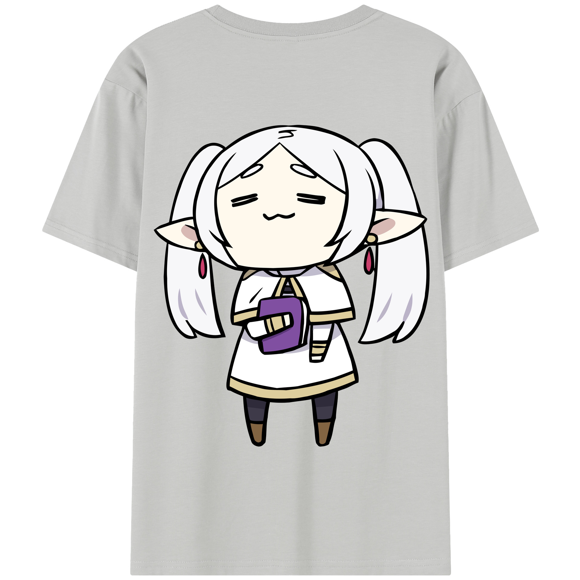 （画像用） 葬送のフリーレン Frieren 綿100％半袖Tシャツ（背面プリント）