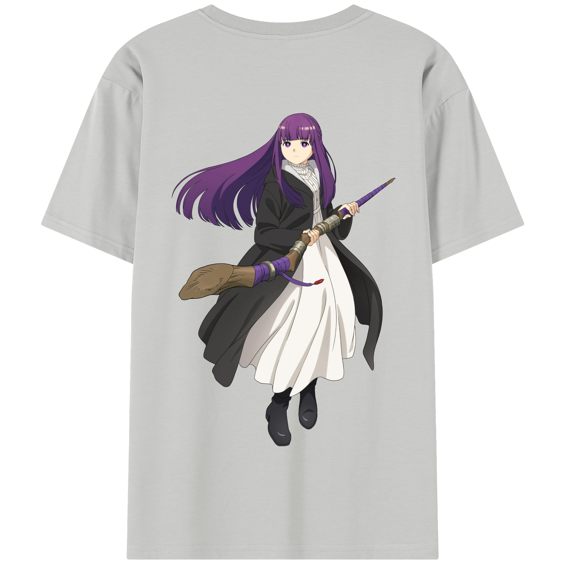 （画像用） 葬送のフリーレン Frieren 綿100％半袖Tシャツ（背面プリント）