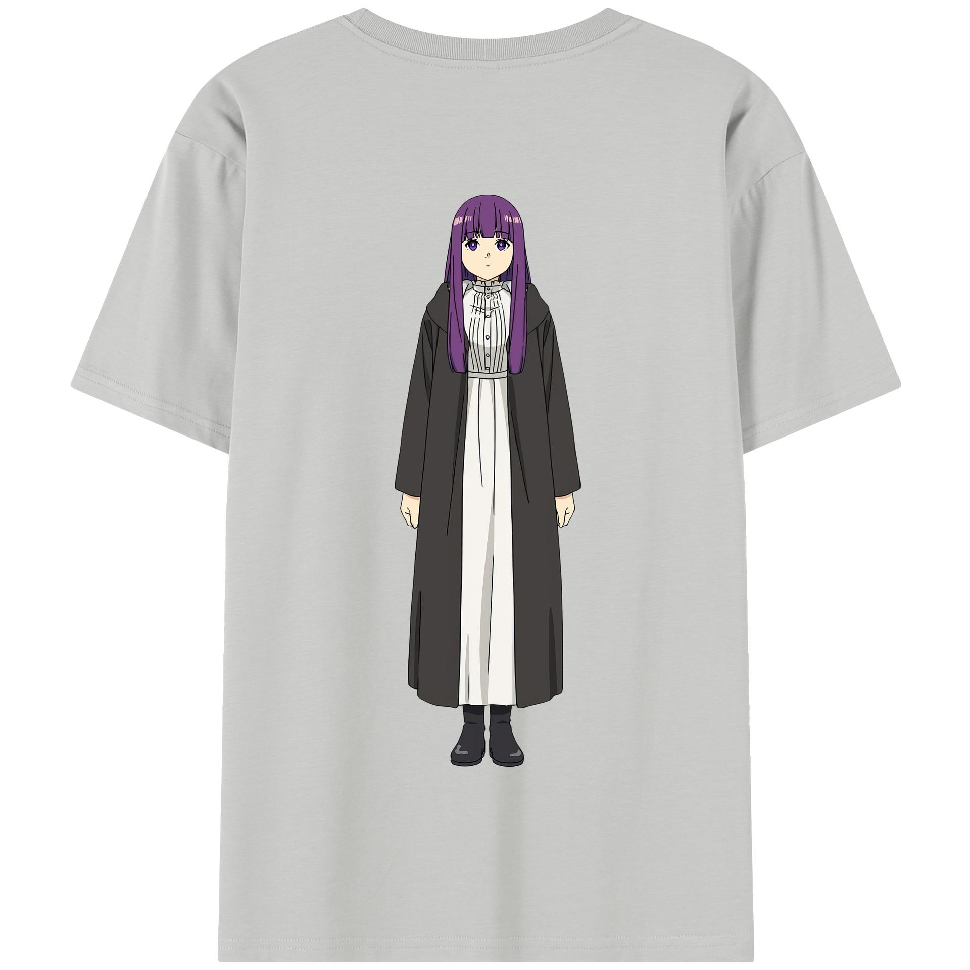 （画像用） 葬送のフリーレン Frieren 綿100％半袖Tシャツ（背面プリント）