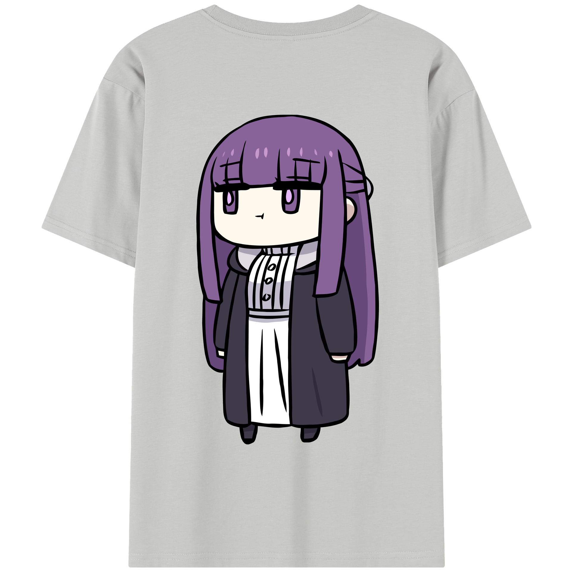 （画像用） 葬送のフリーレン Frieren 綿100％半袖Tシャツ（背面プリント）