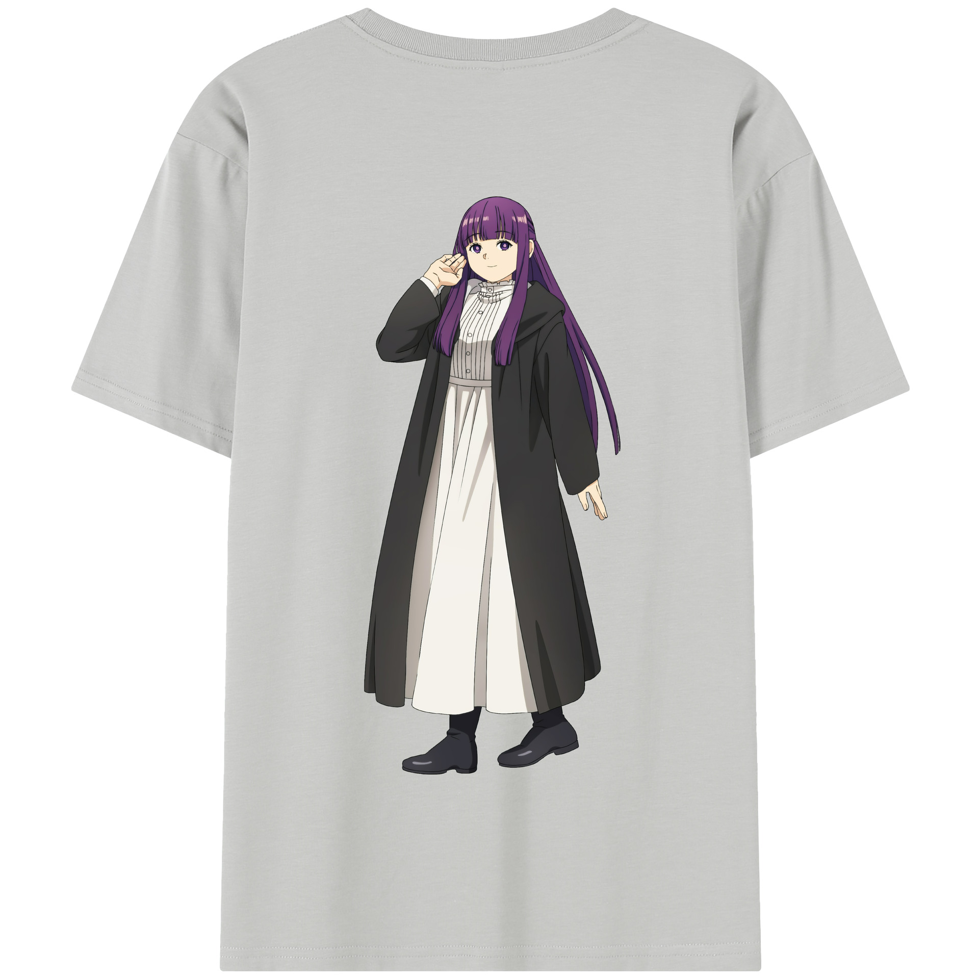 （画像用） 葬送のフリーレン Frieren 綿100％半袖Tシャツ（背面プリント）