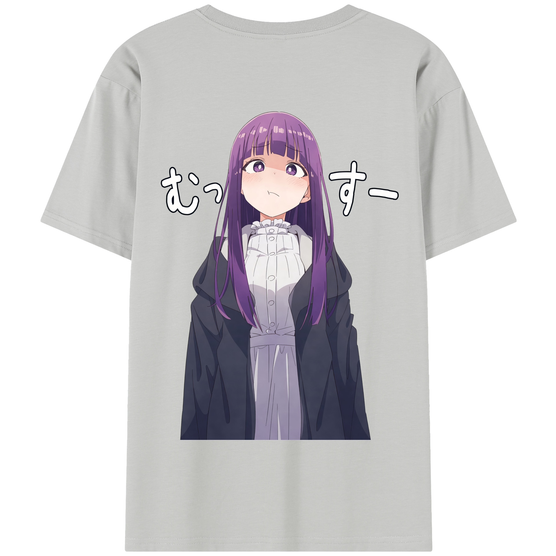 （画像用） 葬送のフリーレン Frieren 綿100％半袖Tシャツ（背面プリント）