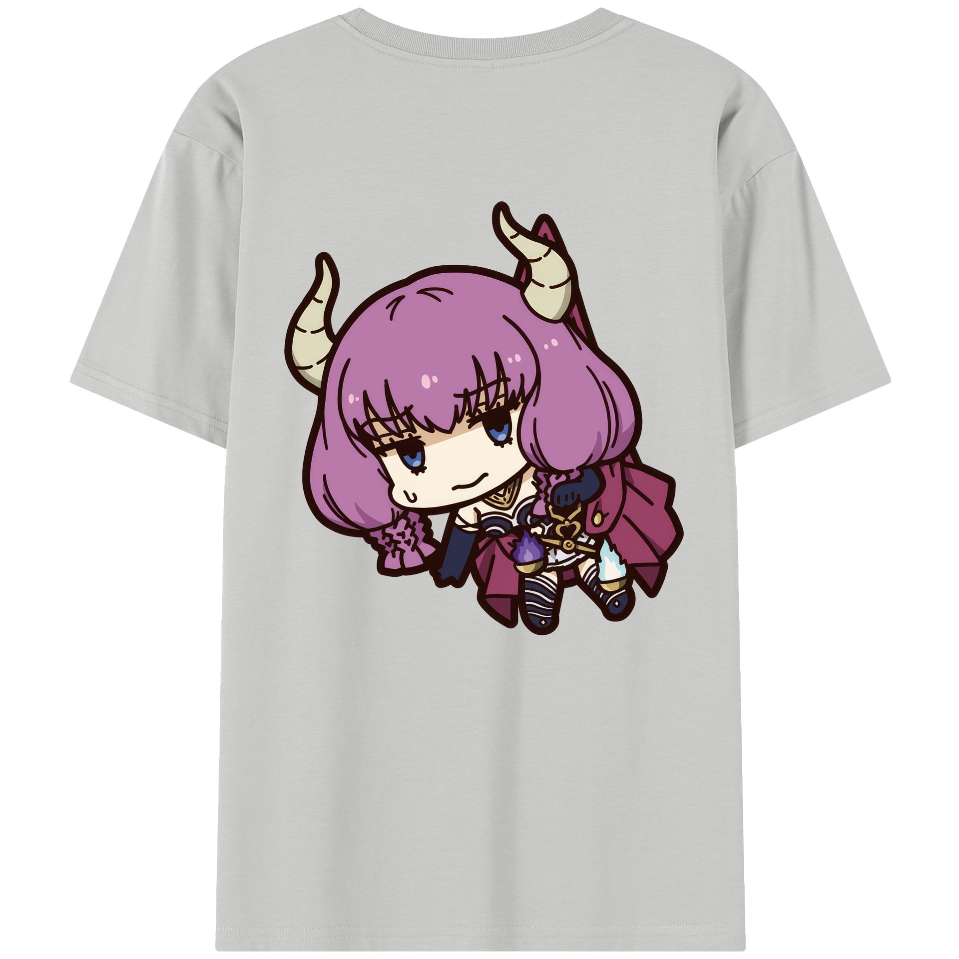 （画像用） 葬送のフリーレン Frieren 綿100％半袖Tシャツ（背面プリント）