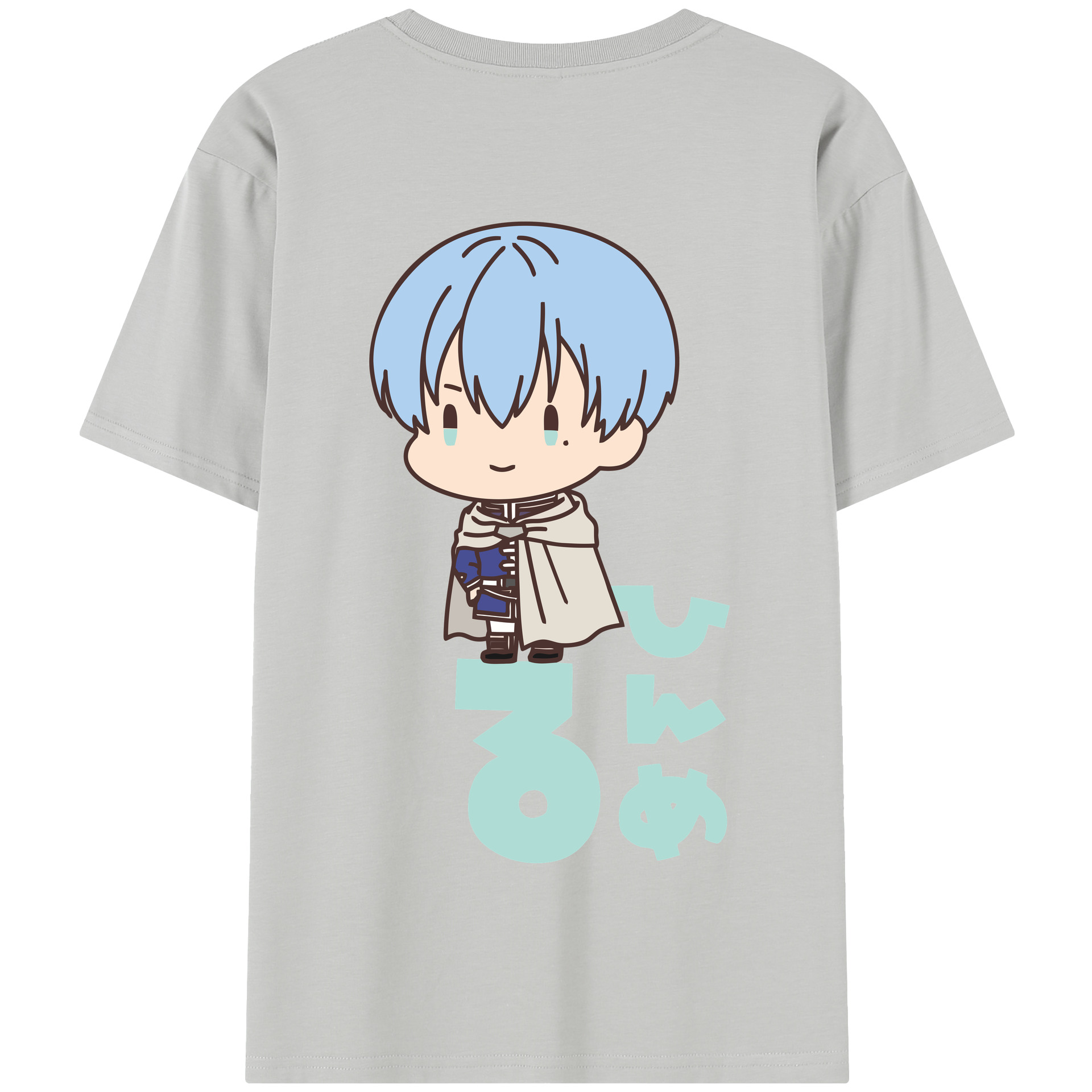 （画像用） 葬送のフリーレン Frieren 綿100％半袖Tシャツ（背面プリント）