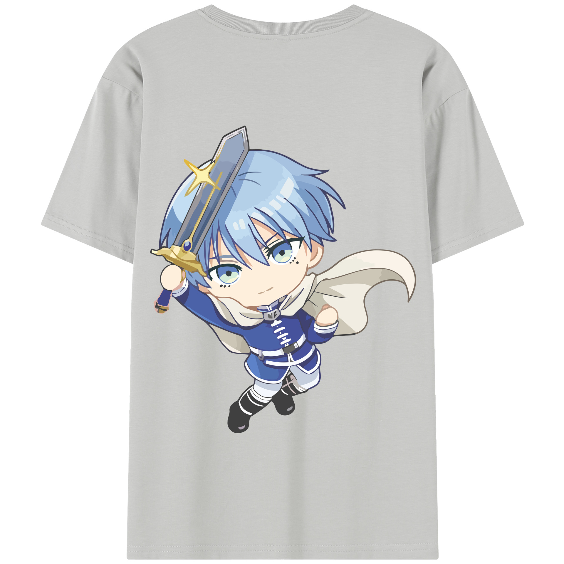 （画像用） 葬送のフリーレン Frieren 綿100％半袖Tシャツ（背面プリント）