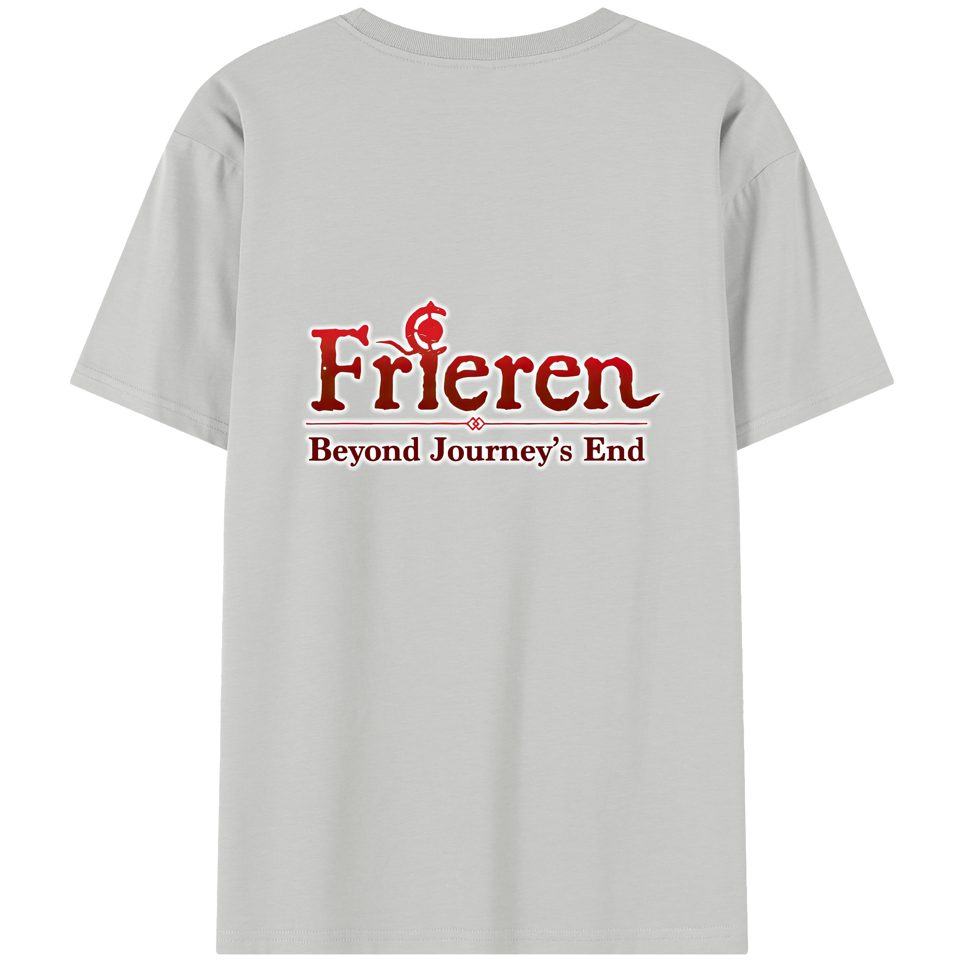 （画像用） 葬送のフリーレン Frieren 綿100％半袖Tシャツ（背面プリント）