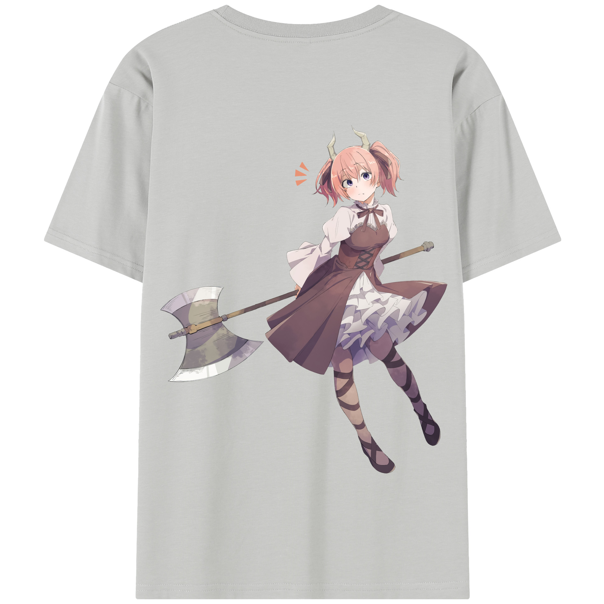 （画像用） 葬送のフリーレン Frieren 綿100％半袖Tシャツ（背面プリント）
