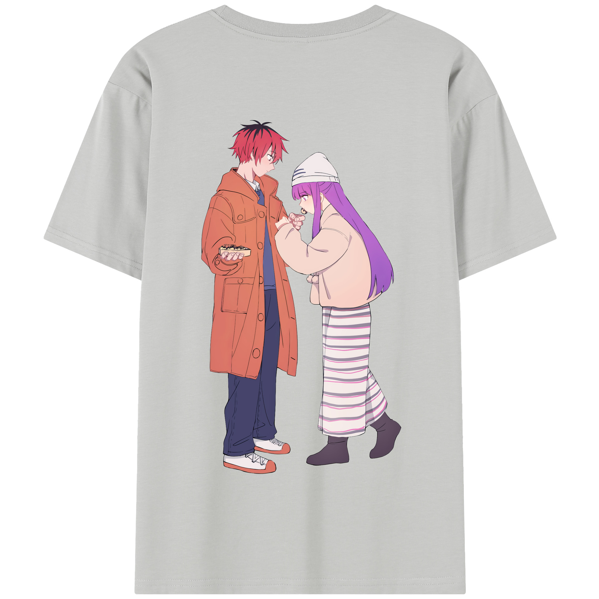 （画像用） 葬送のフリーレン Frieren 綿100％半袖Tシャツ（背面プリント）