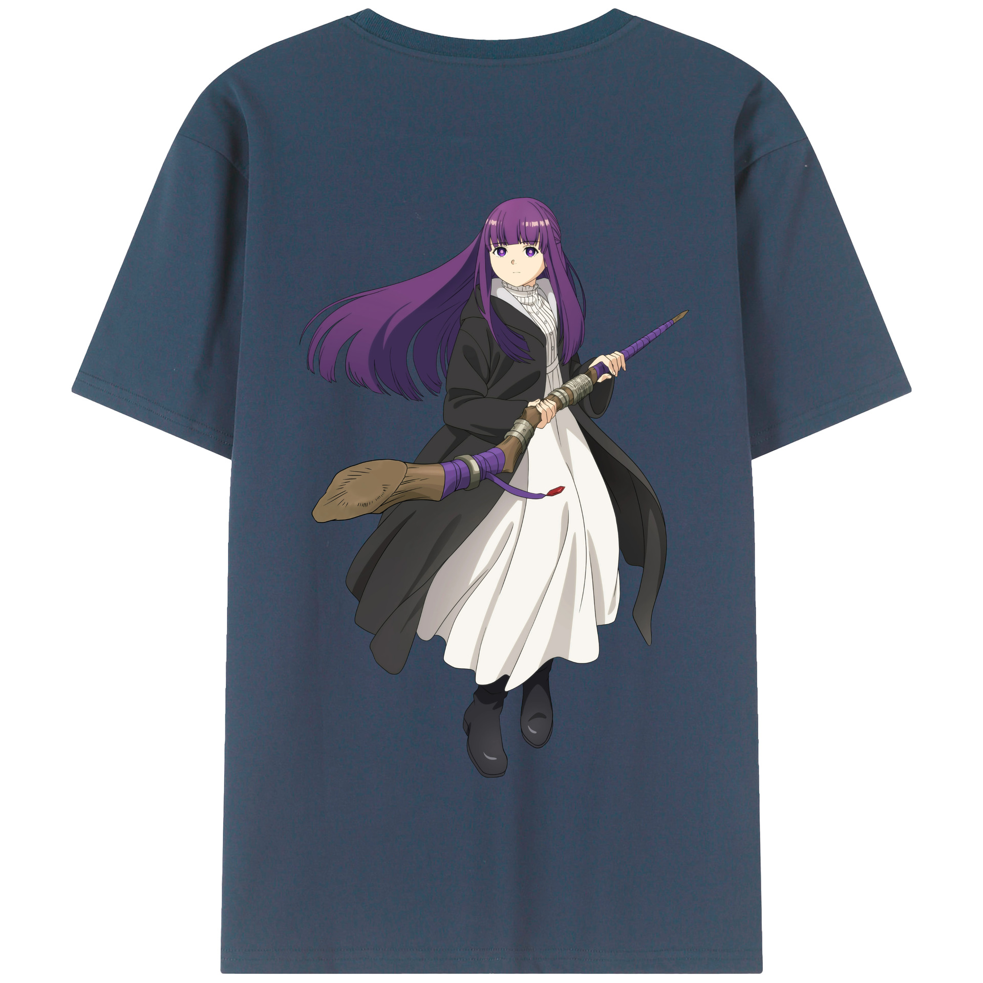 （画像用） 葬送のフリーレン Frieren 綿100％半袖Tシャツ（背面プリント）