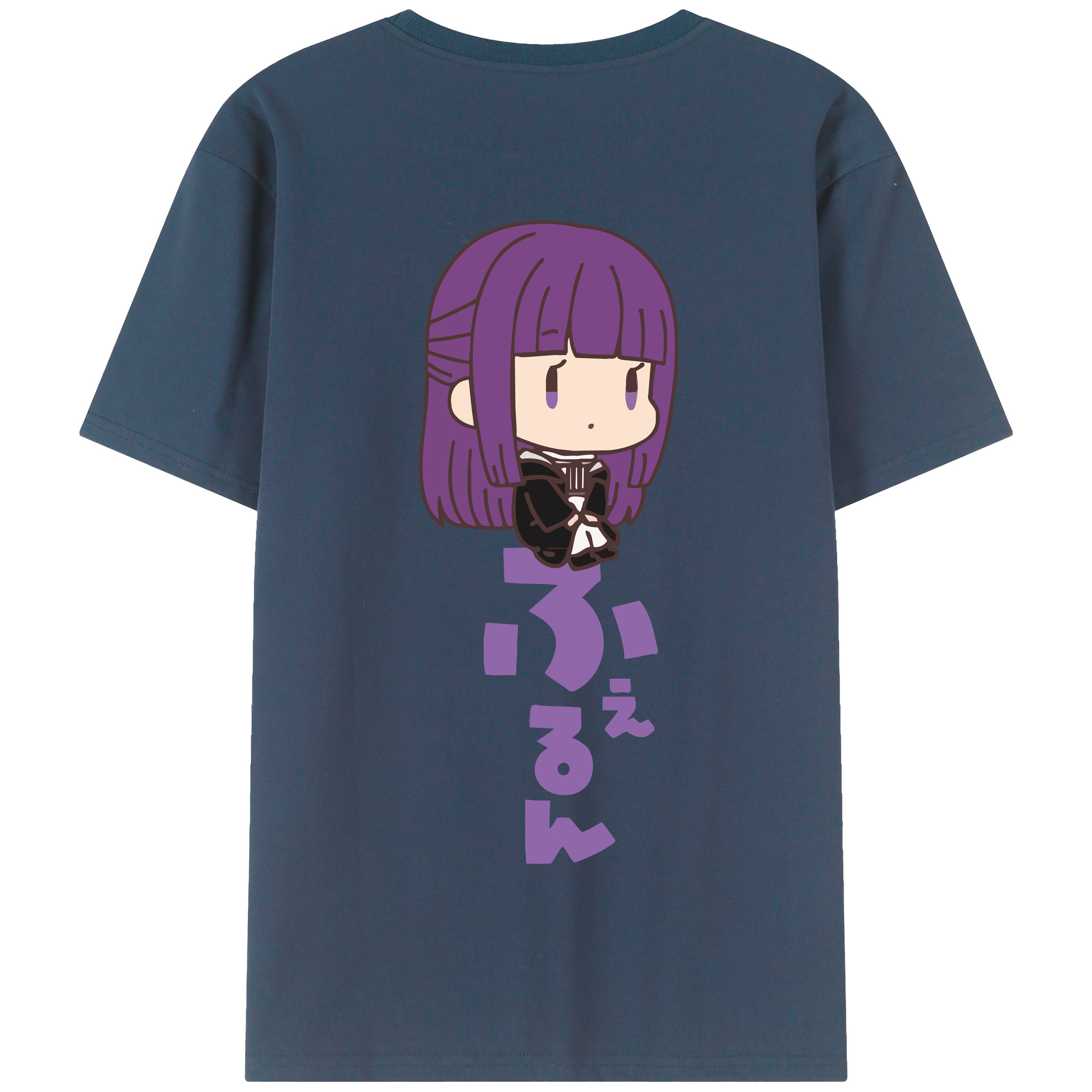 （画像用） 葬送のフリーレン Frieren 綿100％半袖Tシャツ（背面プリント）