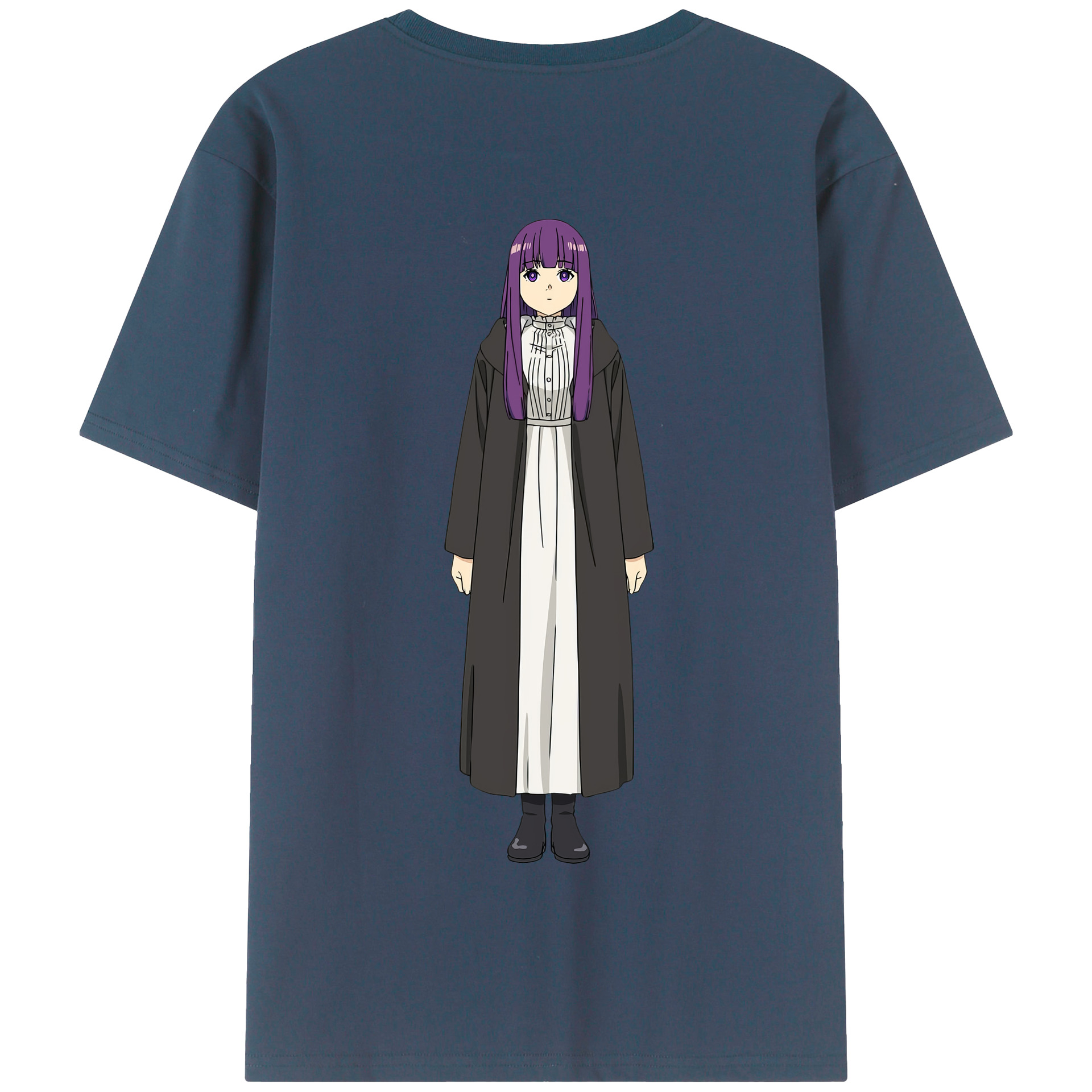 （画像用） 葬送のフリーレン Frieren 綿100％半袖Tシャツ（背面プリント）