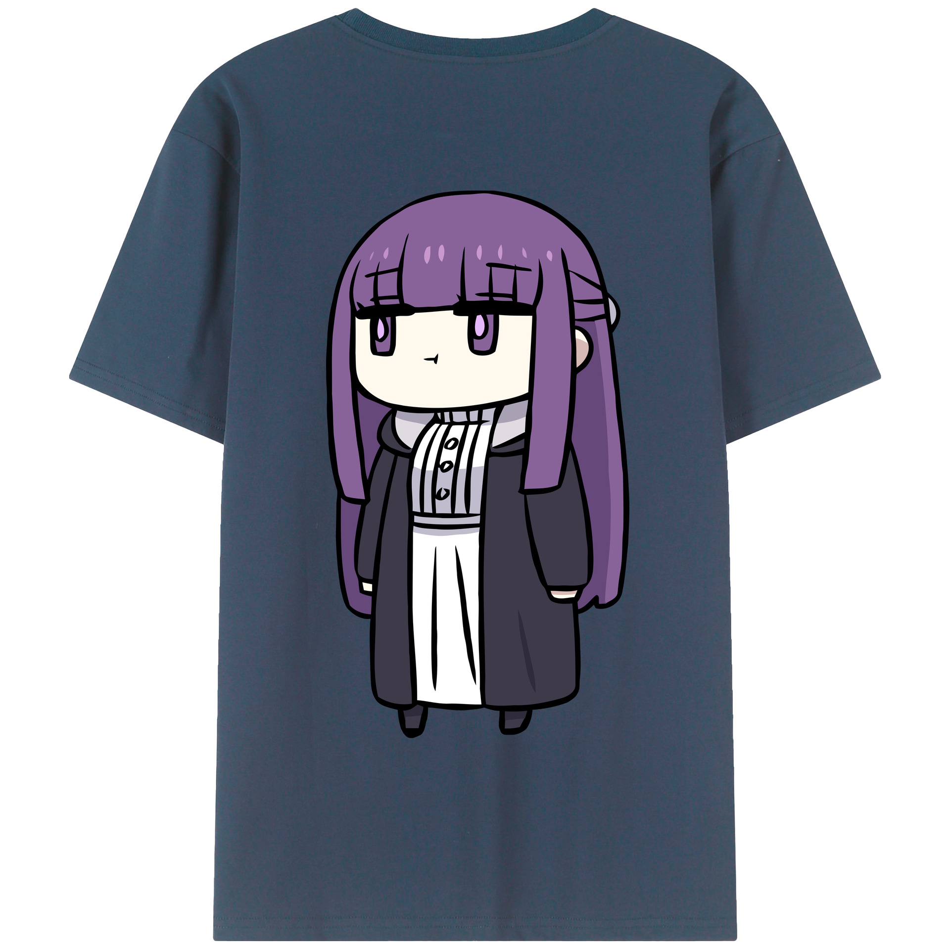 （画像用） 葬送のフリーレン Frieren 綿100％半袖Tシャツ（背面プリント）