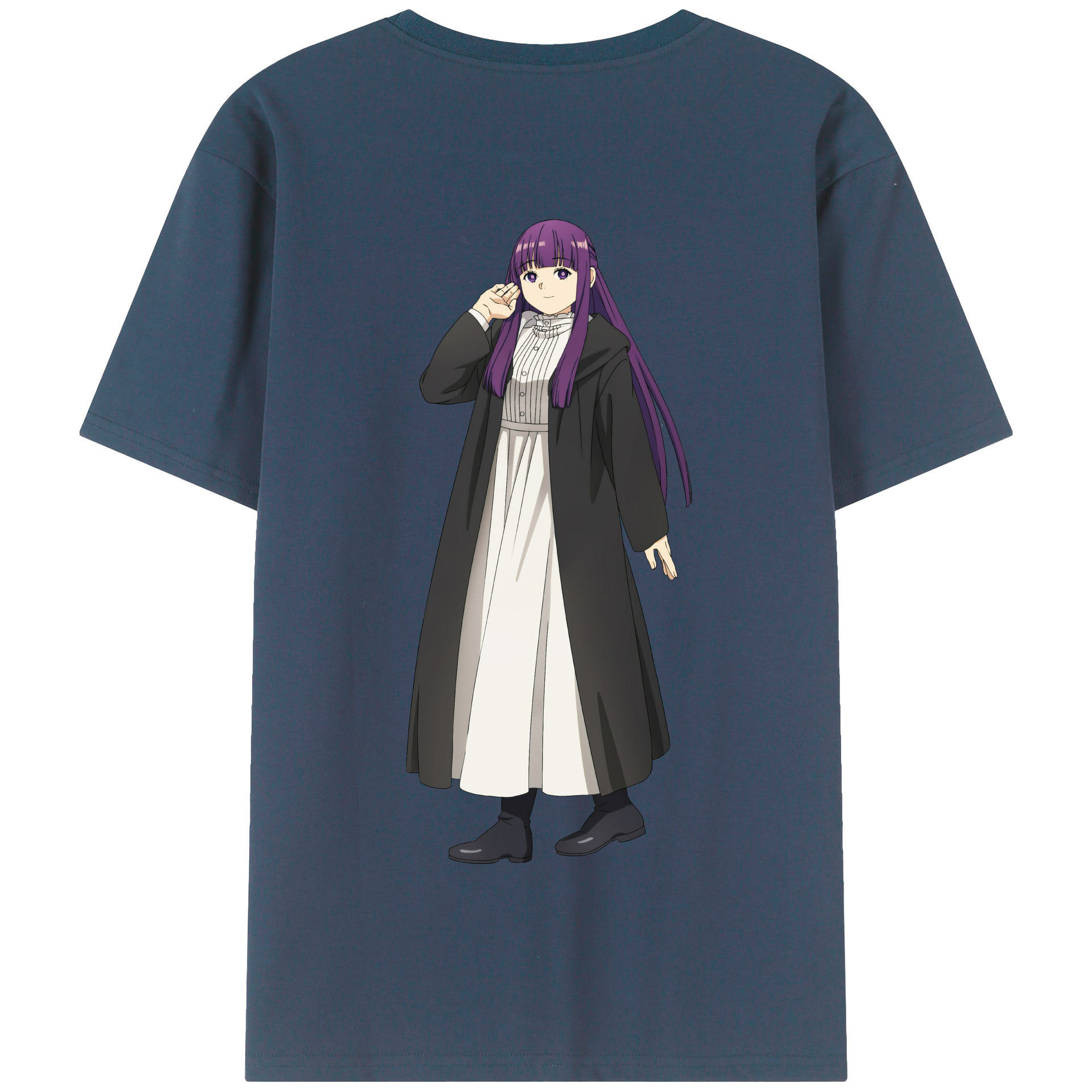 （画像用） 葬送のフリーレン Frieren 綿100％半袖Tシャツ（背面プリント）
