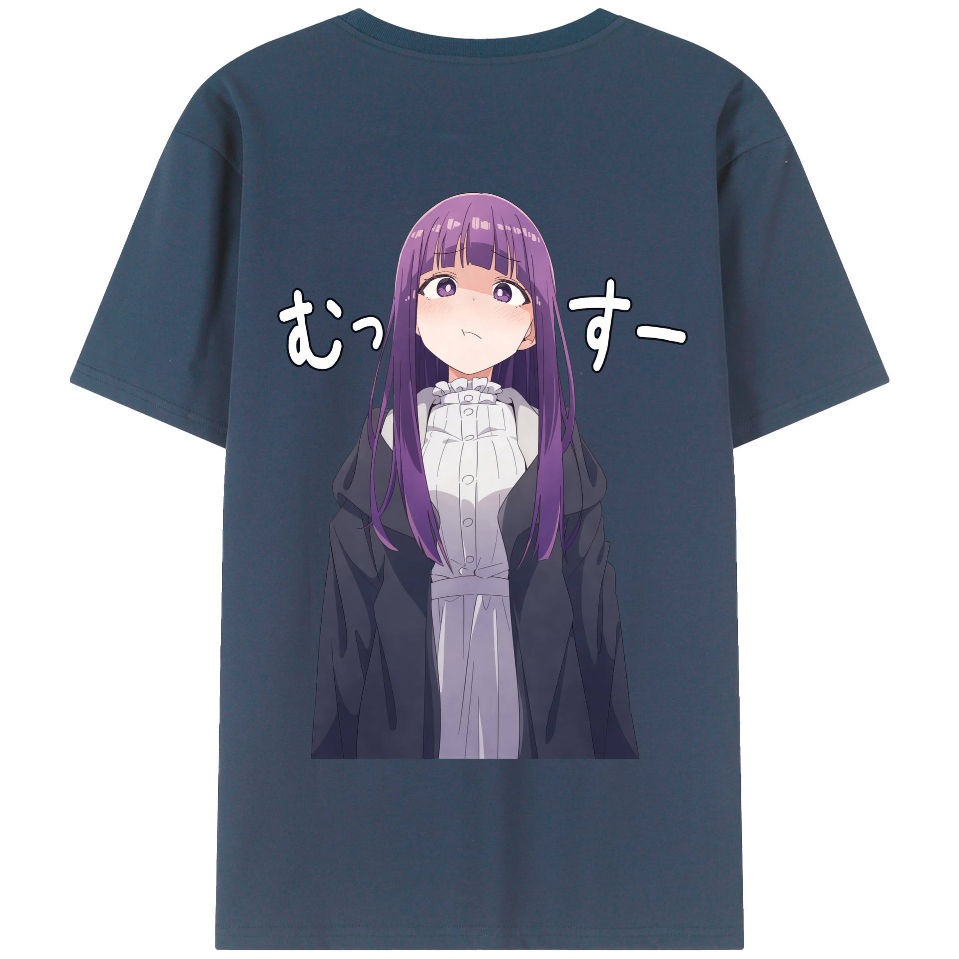 （画像用） 葬送のフリーレン Frieren 綿100％半袖Tシャツ（背面プリント）