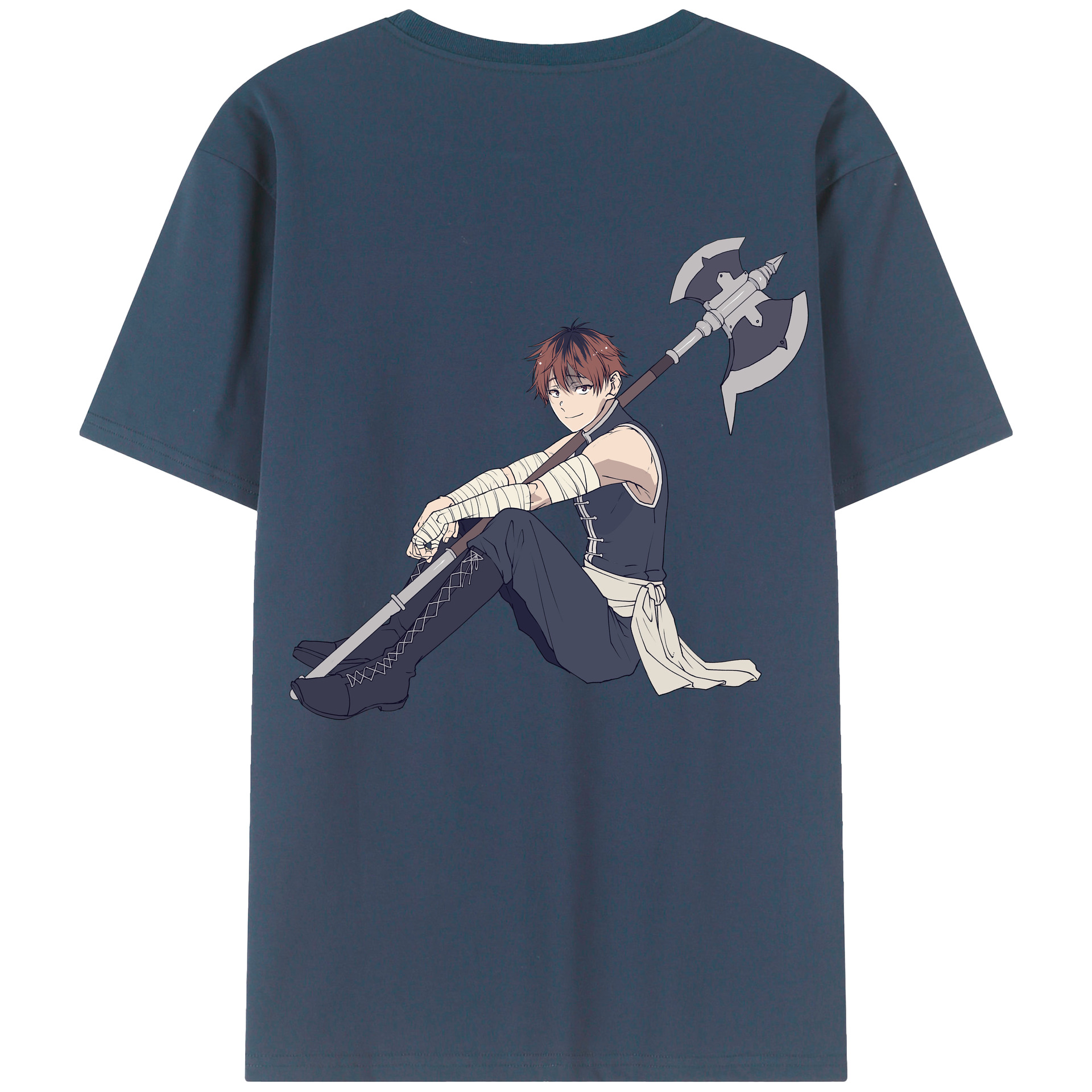 （画像用） 葬送のフリーレン Frieren 綿100％半袖Tシャツ（背面プリント）