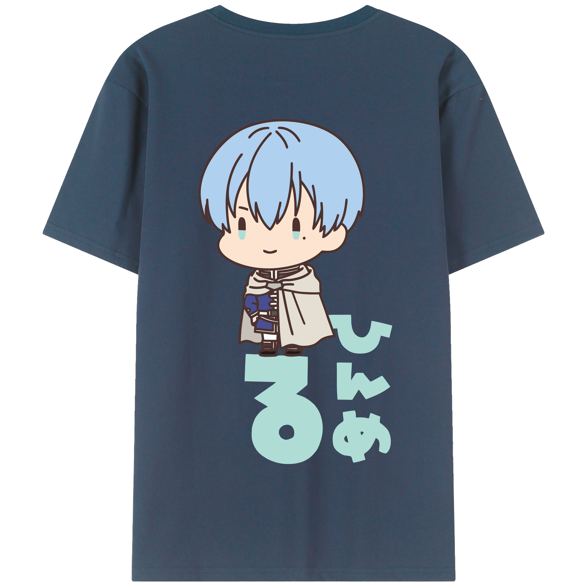 （画像用） 葬送のフリーレン Frieren 綿100％半袖Tシャツ（背面プリント）