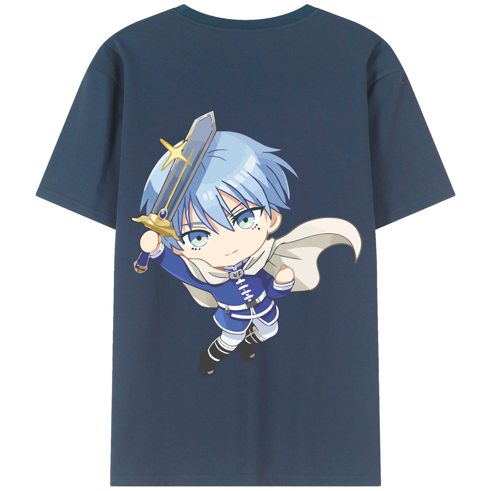 （画像用） 葬送のフリーレン Frieren 綿100％半袖Tシャツ（背面プリント）