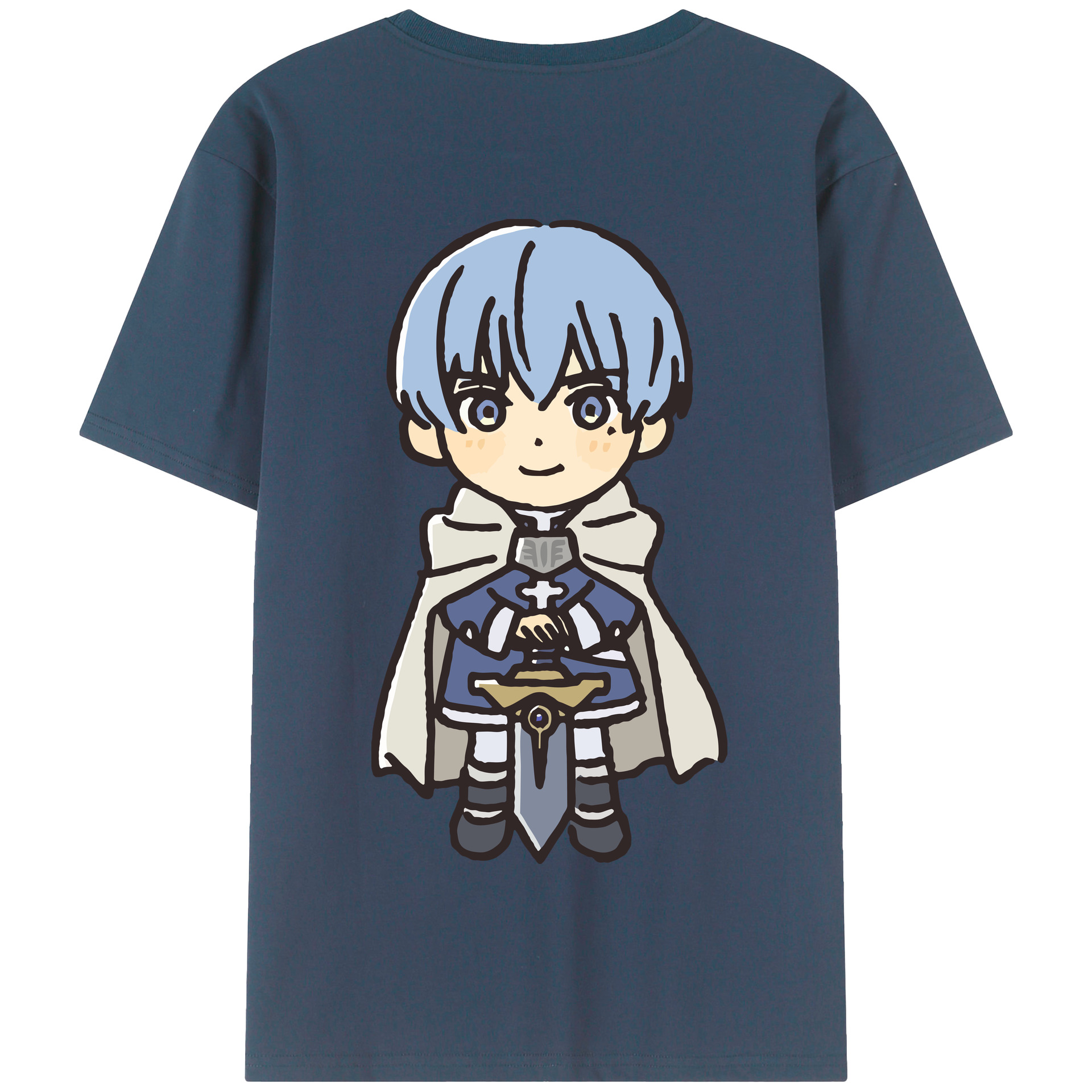 （画像用） 葬送のフリーレン Frieren 綿100％半袖Tシャツ（背面プリント）