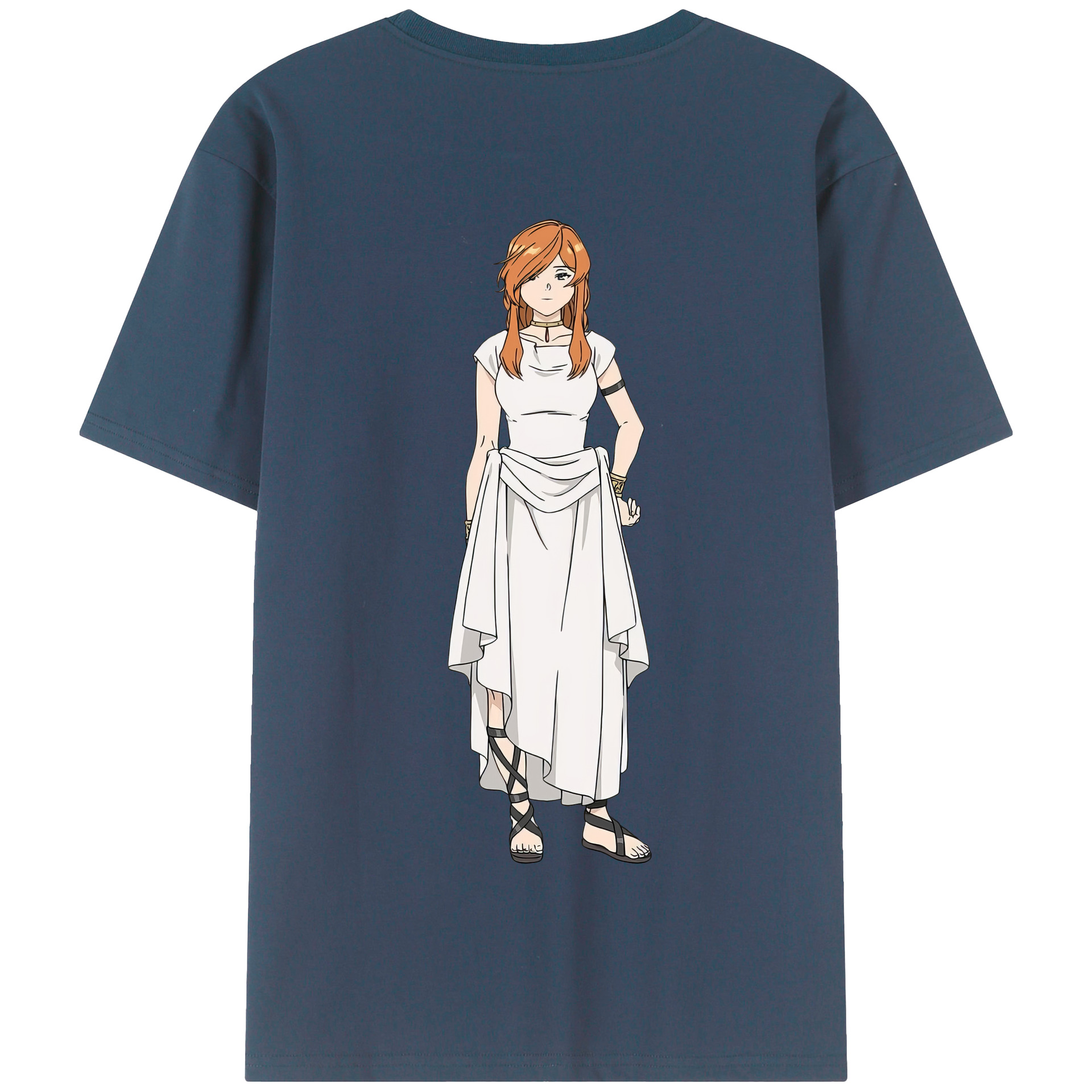 （画像用） 葬送のフリーレン Frieren 綿100％半袖Tシャツ（背面プリント）