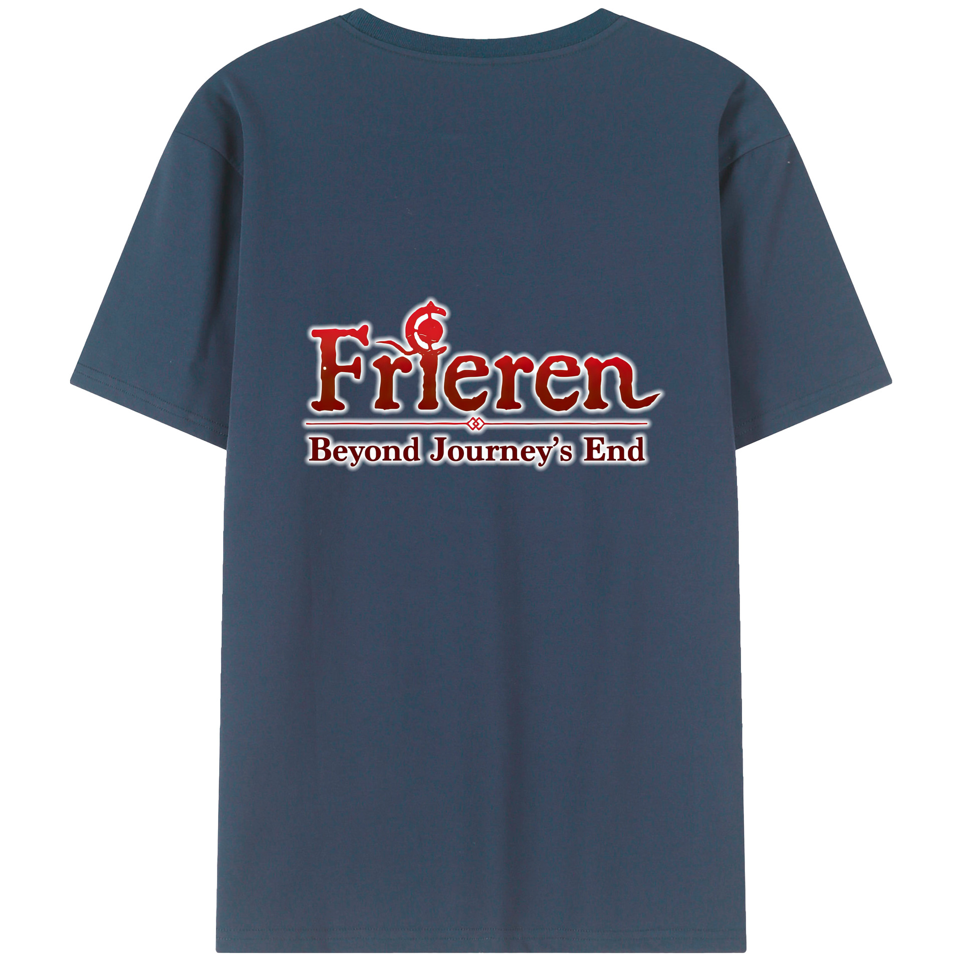 （画像用） 葬送のフリーレン Frieren 綿100％半袖Tシャツ（背面プリント）
