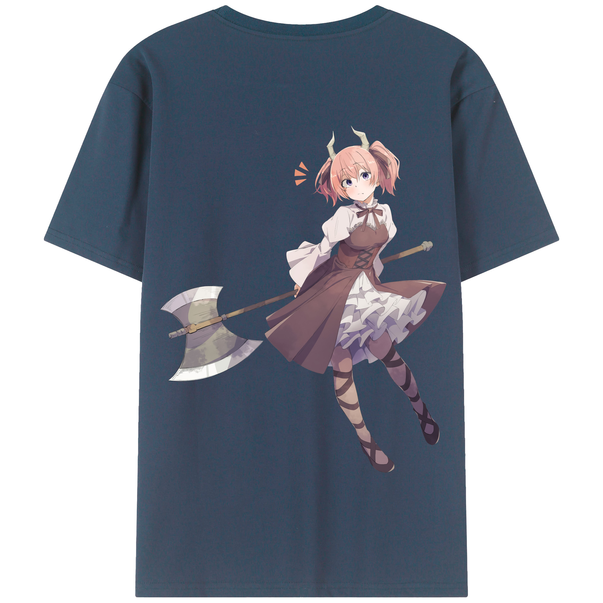 （画像用） 葬送のフリーレン Frieren 綿100％半袖Tシャツ（背面プリント）